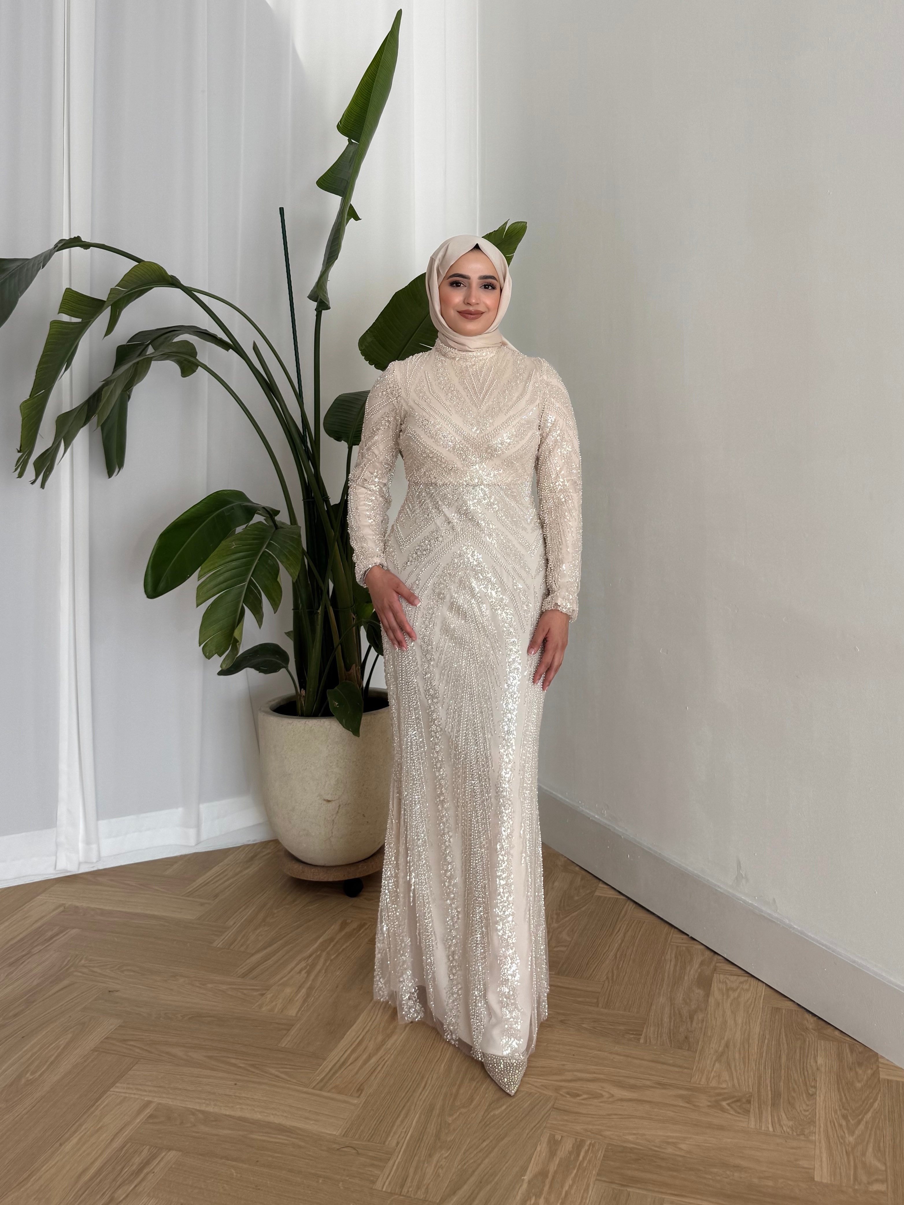 BEYHAN BUTİKSevgi Abiye Bej