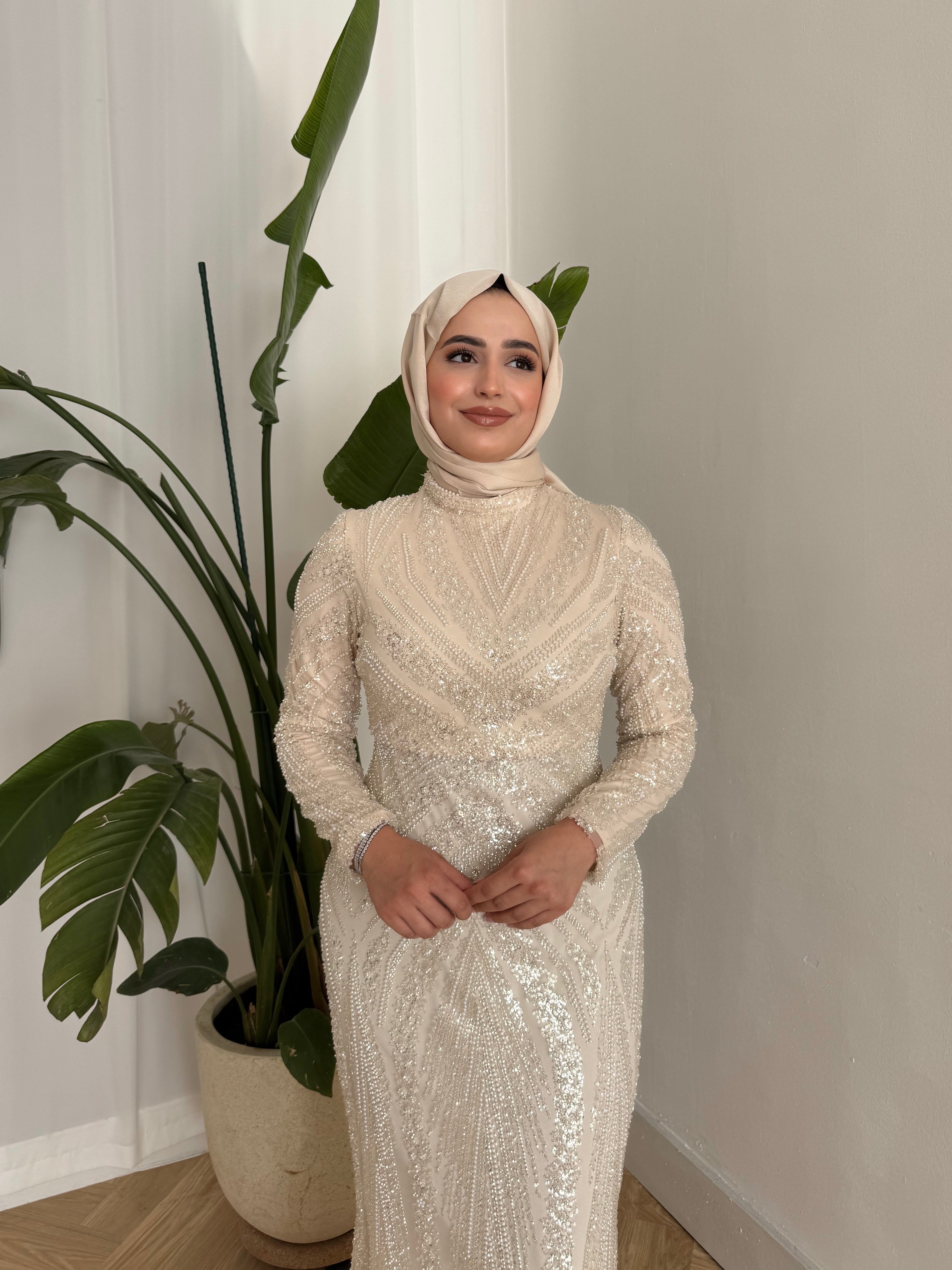 BEYHAN BUTİKSevgi Abiye Bej