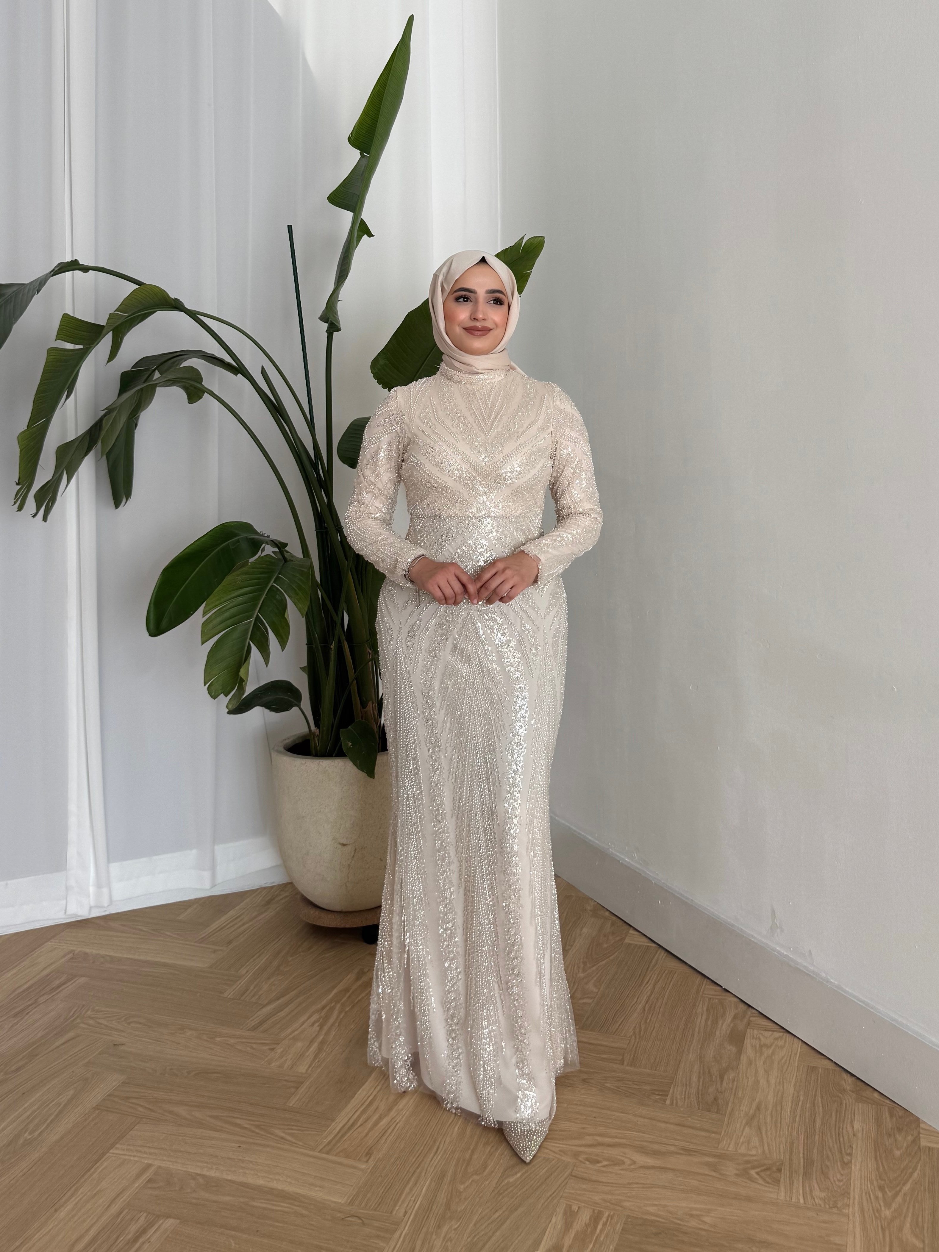 BEYHAN BUTİKSevgi Abiye Bej