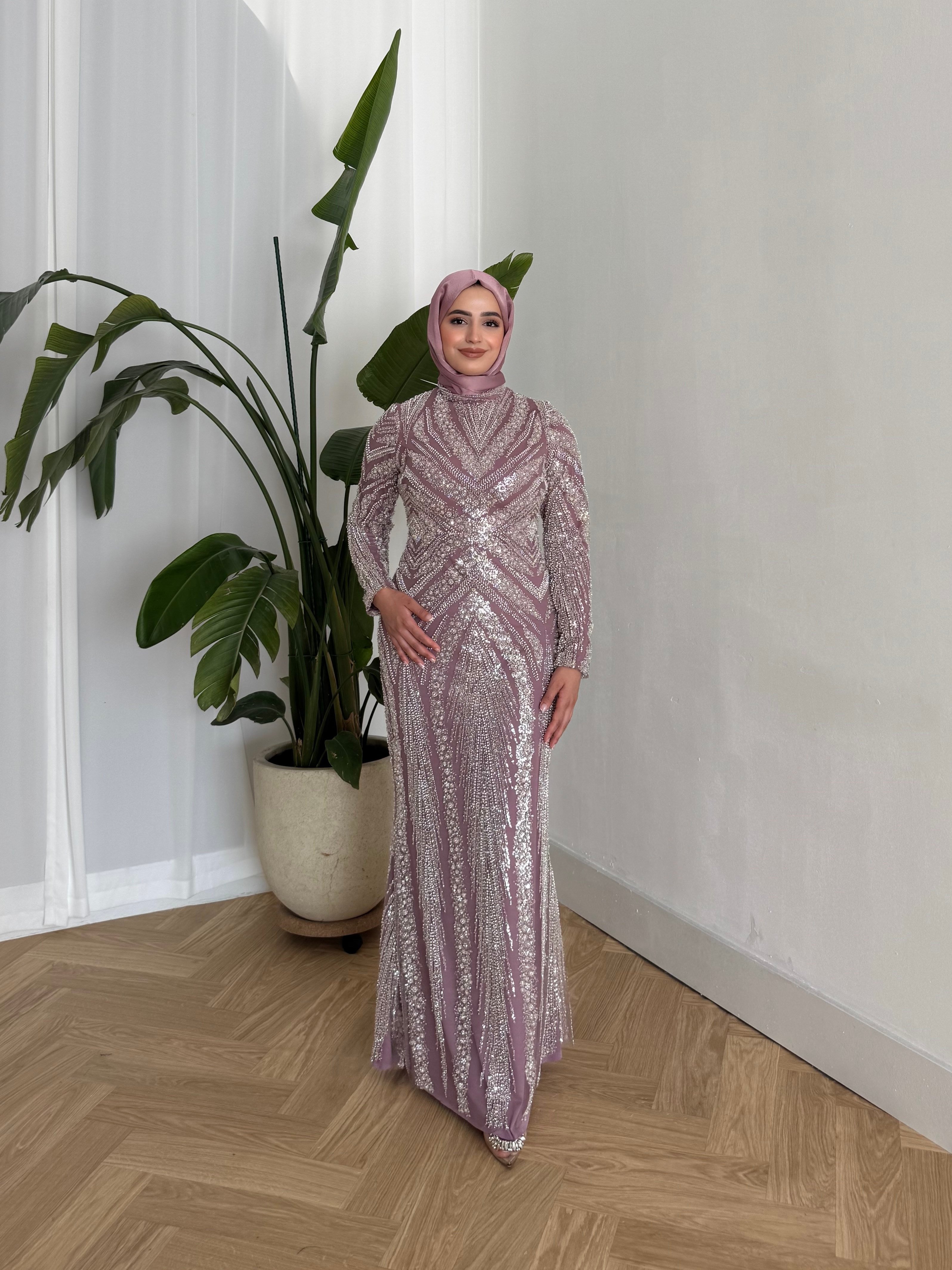 BEYHAN BUTİKSevgi Abiye Gül Kurusu
