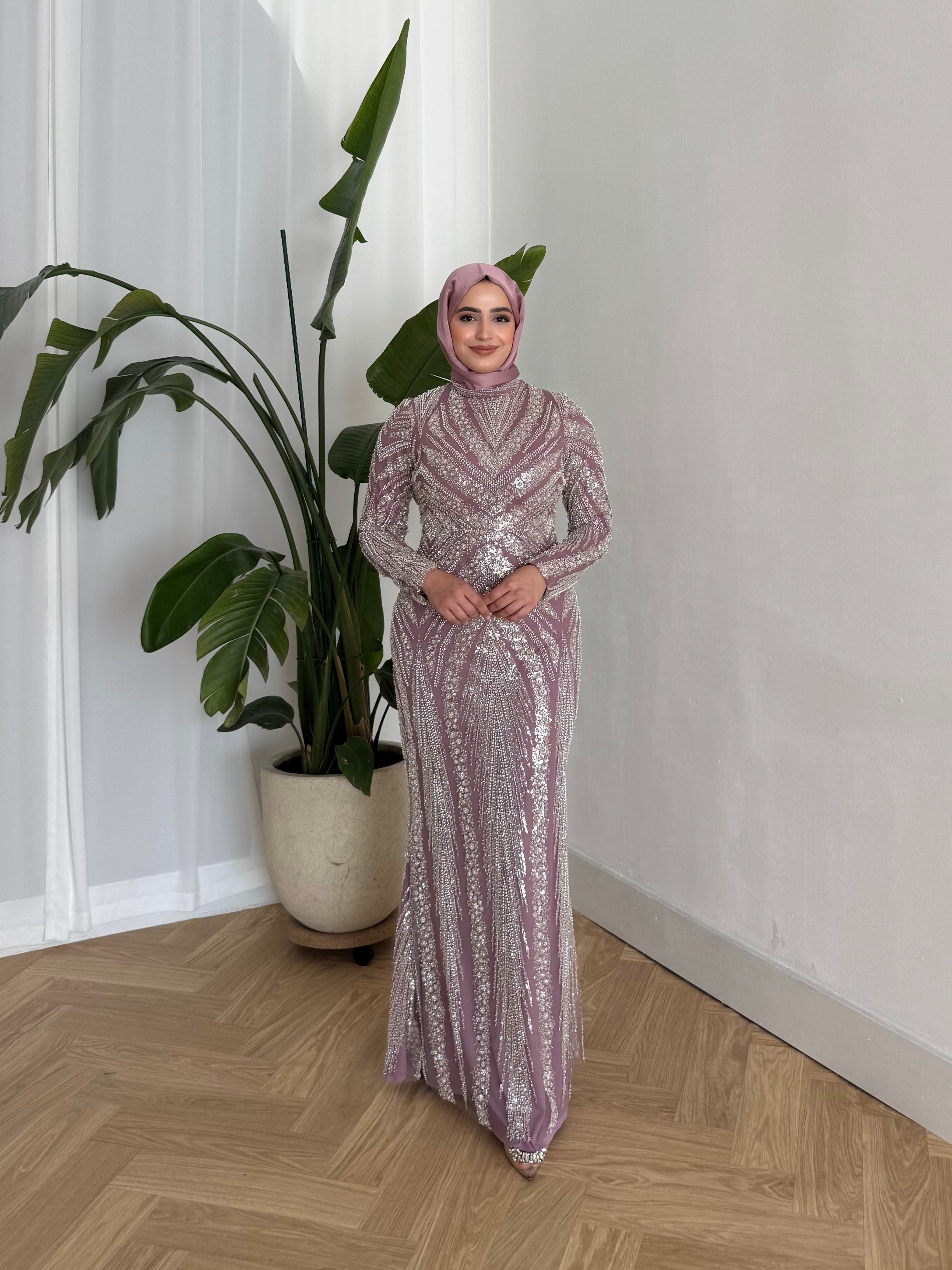 BEYHAN BUTİKSevgi Abiye Gül Kurusu