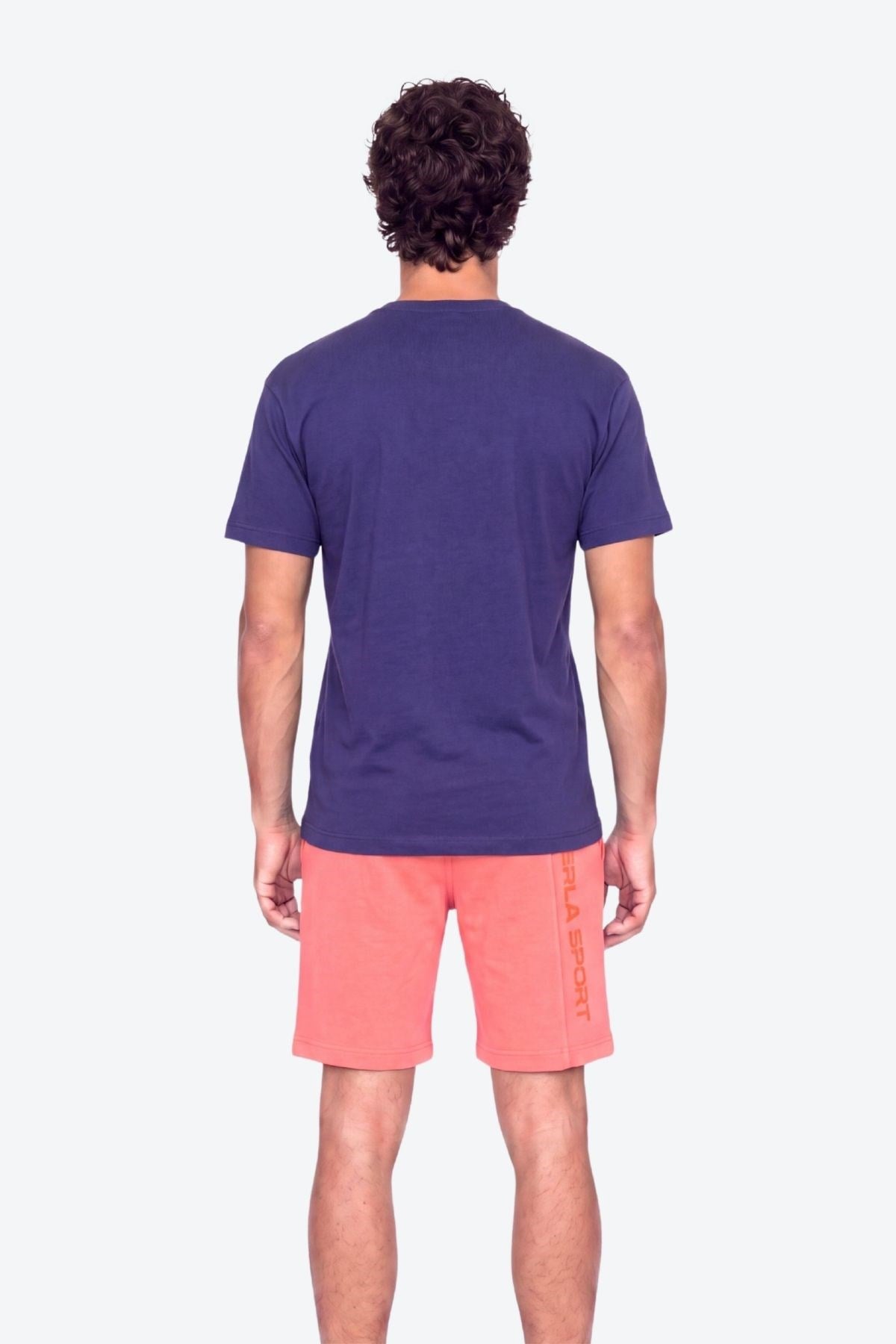 Erkek Bisiklet Yaka Milano Koordinat Baskı Detaylı Oversize Fit T-Shirt