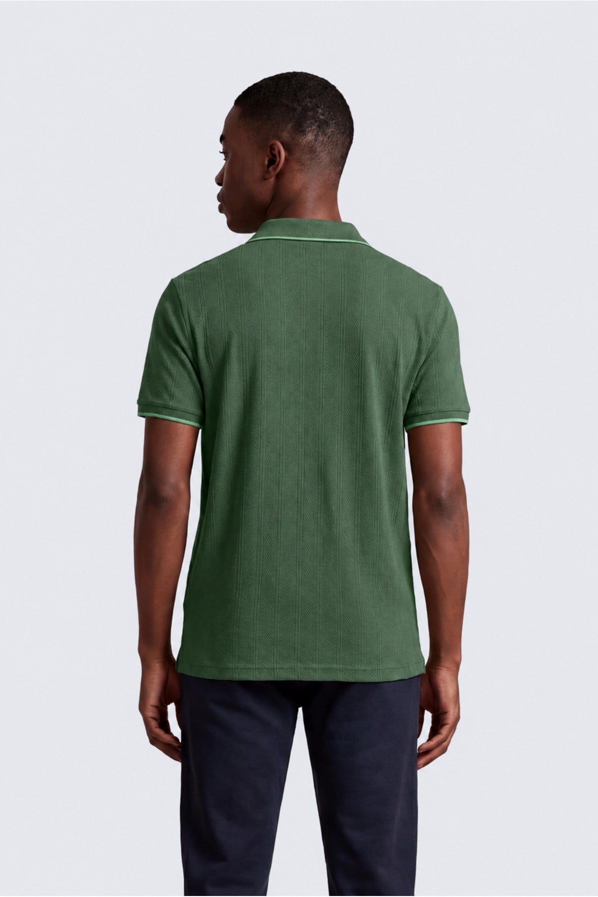 Erkek Fermuar Detaylı Slim Fit Polo Yaka T-Shirt