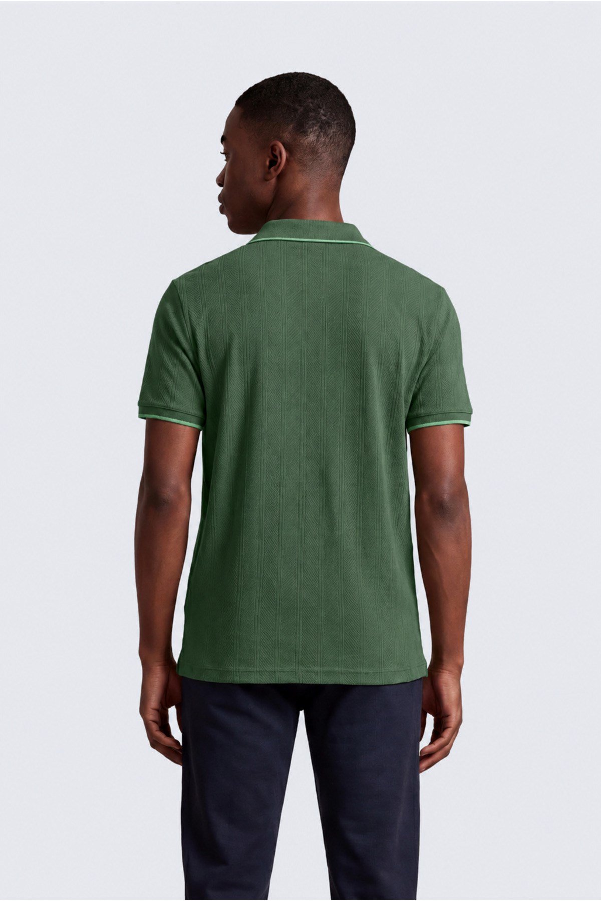 Erkek Fermuar Detaylı Slim Fit Polo Yaka T-Shirt