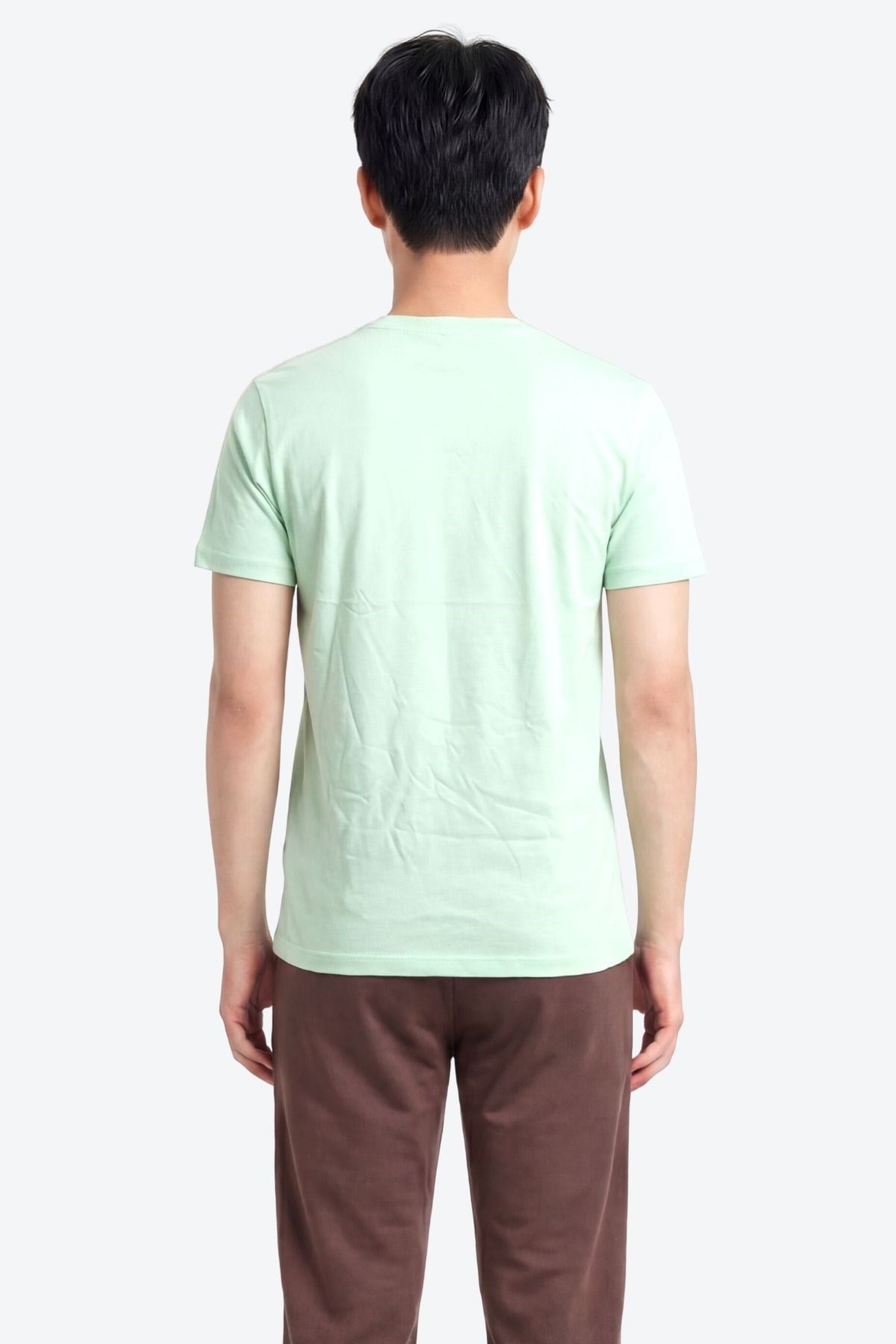 Jaguar Baskı Detaylı Bisiklet Yaka Regular Fit Erkek Su Yeşili T-Shirt