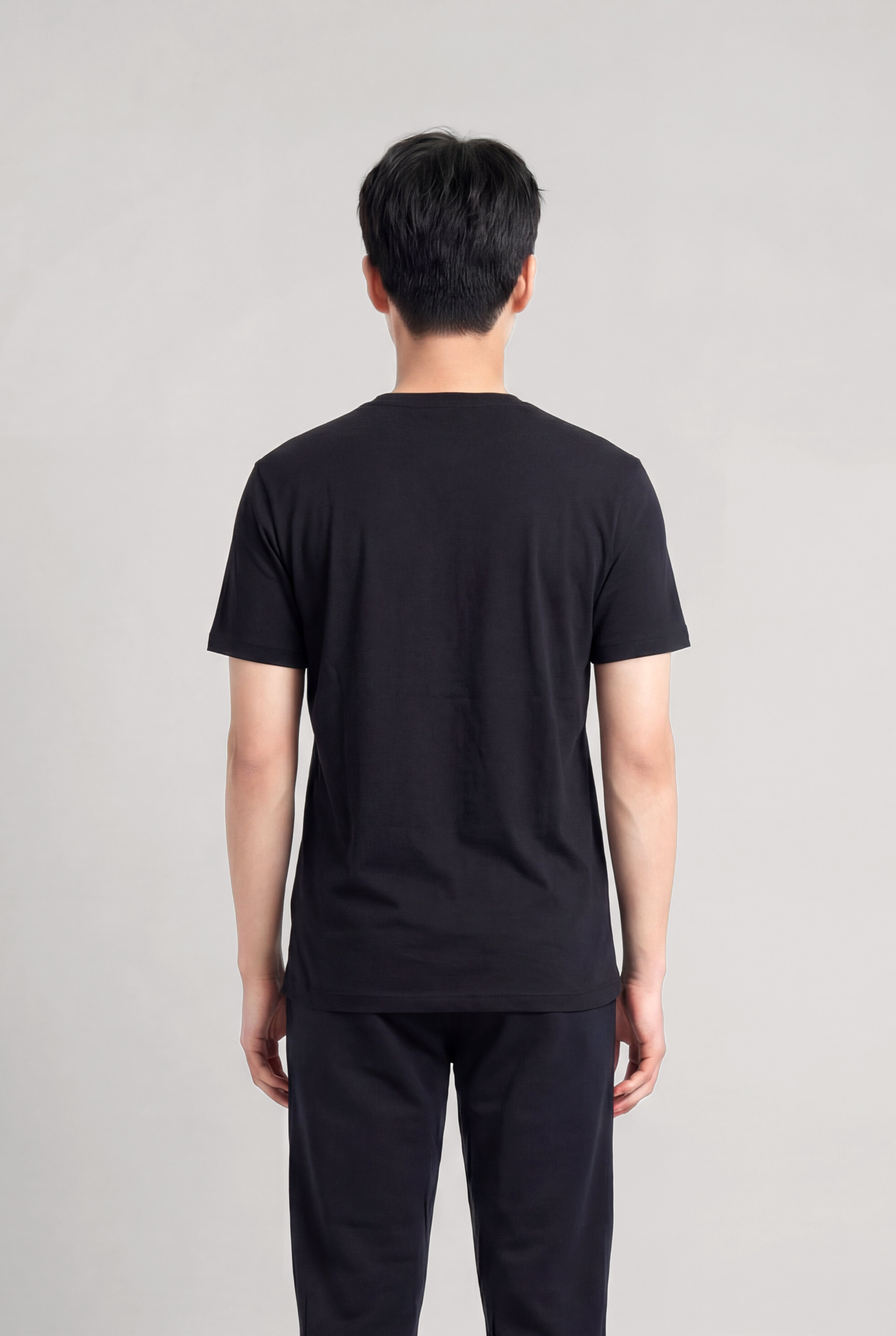 Jaguar Baskı Detaylı Bisiklet Yaka Regular Fit Erkek Siyah T-Shirt