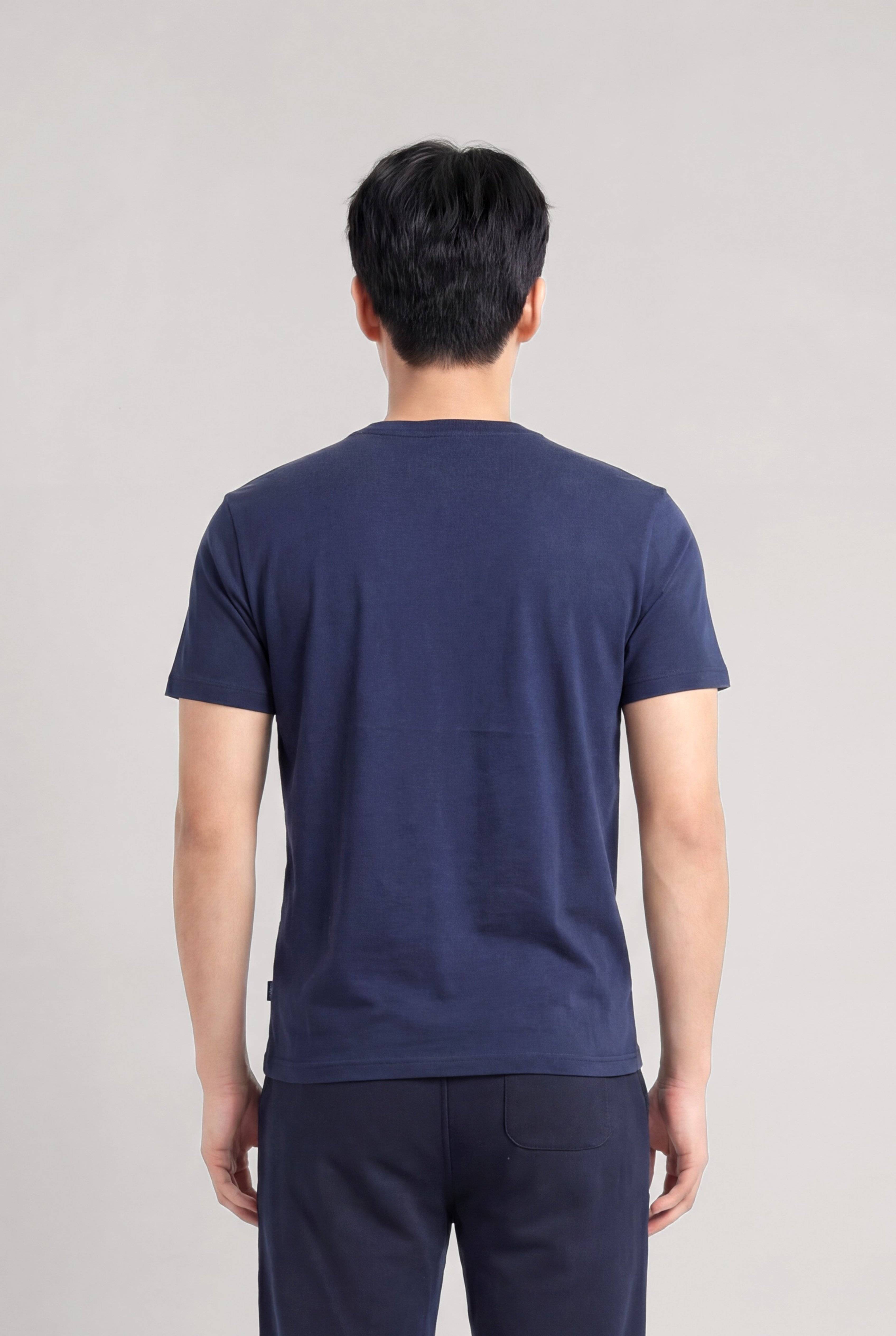 Jaguar Baskı Detaylı Bisiklet Yaka Regular Fit Erkek Lacivert T-Shirt