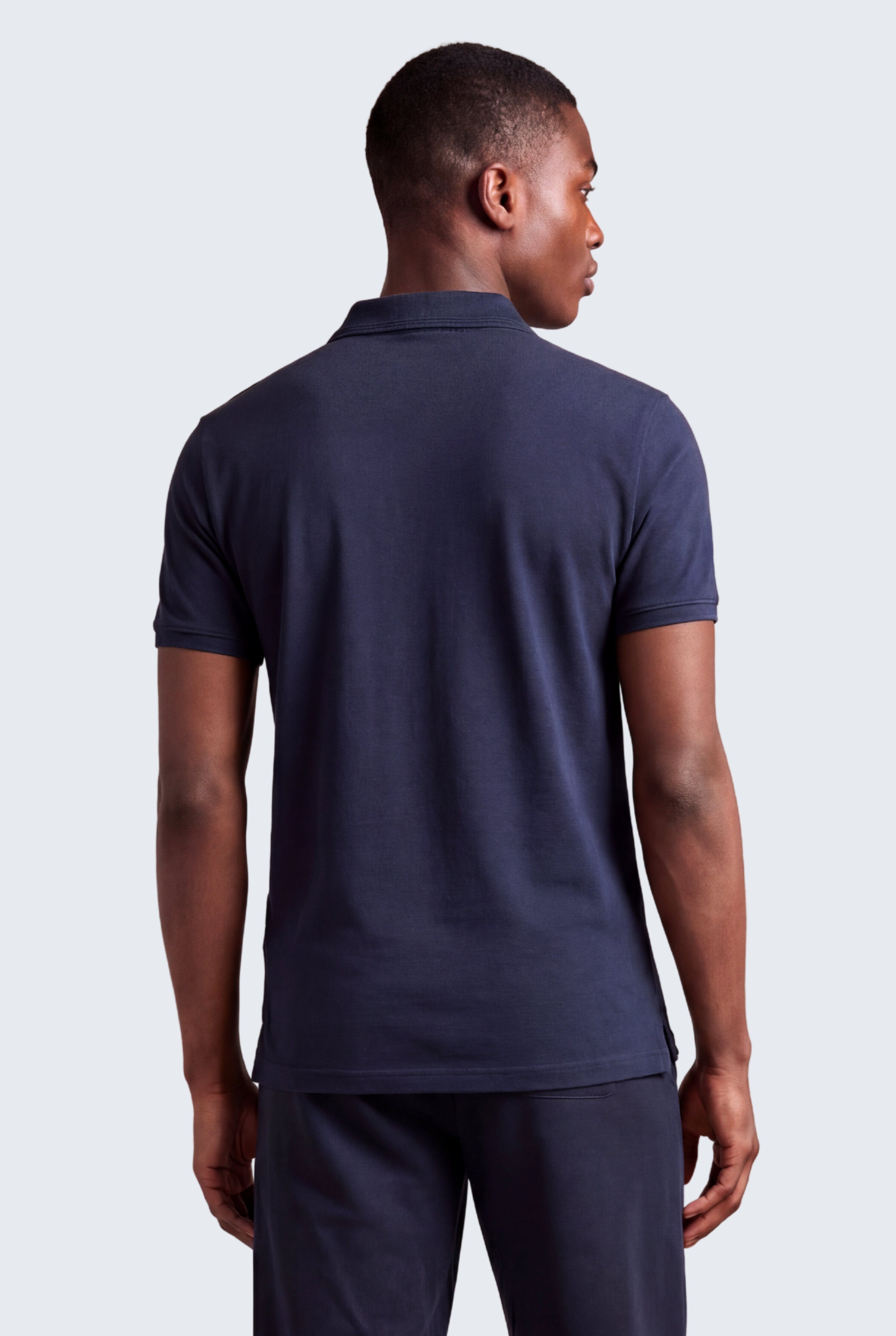 Kontür Jaguar Nakış Detaylı Slim Fit Erkek Polo Yaka Lacivert T-Shirt