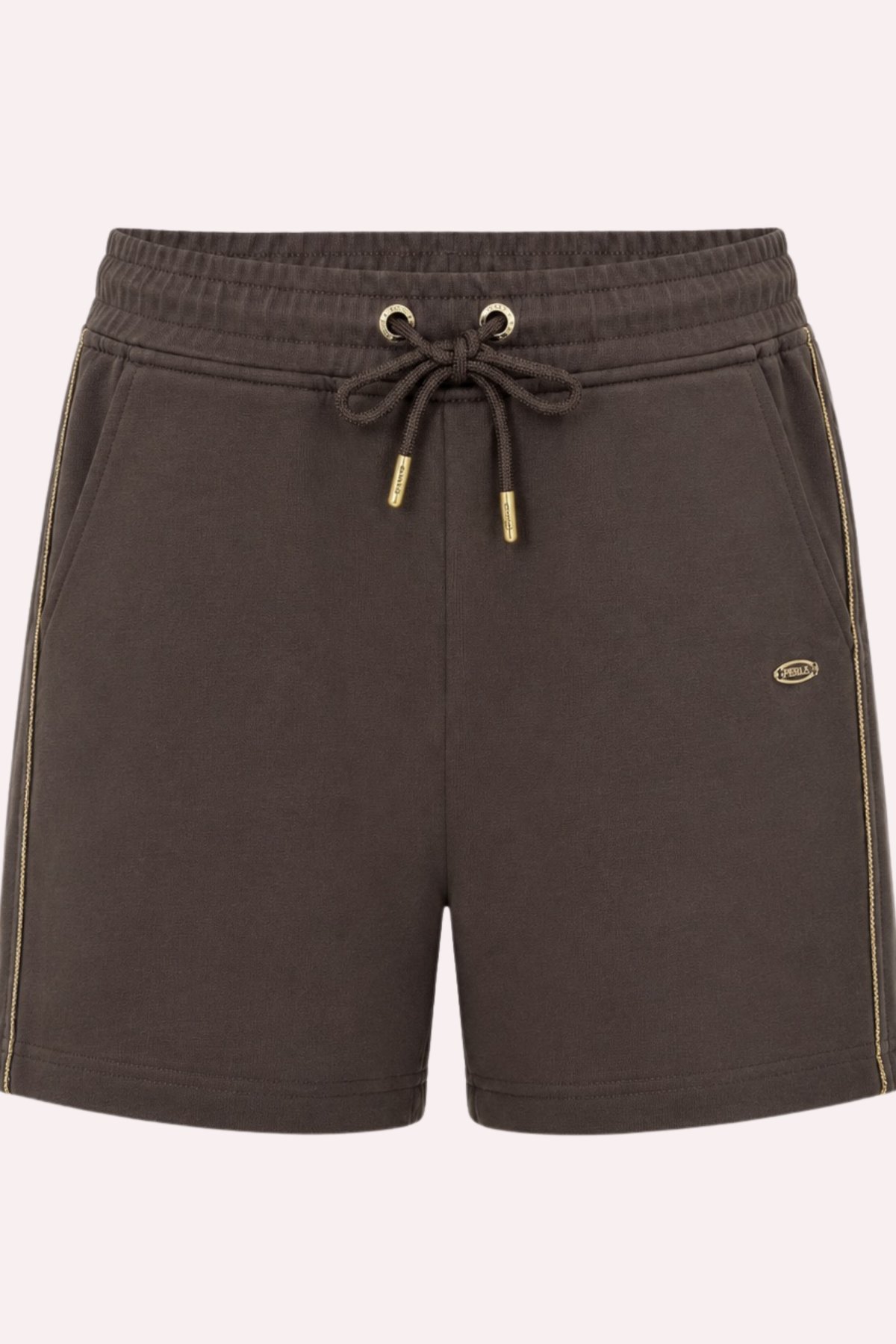 Metal Logo Detaylı Slim Fit Kadın Şort Bermuda