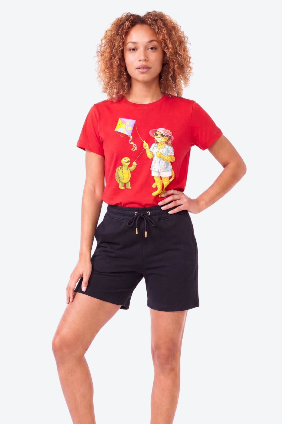 Metal Logo Detaylı Slim Fit Kadın Şort Bermuda