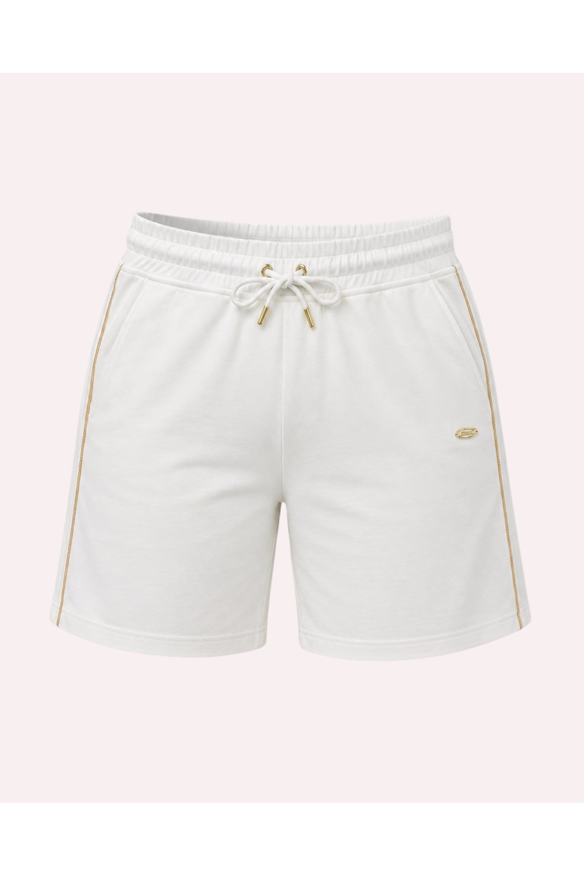 Metal Logo Detaylı Slim Fit Kadın Şort Bermuda