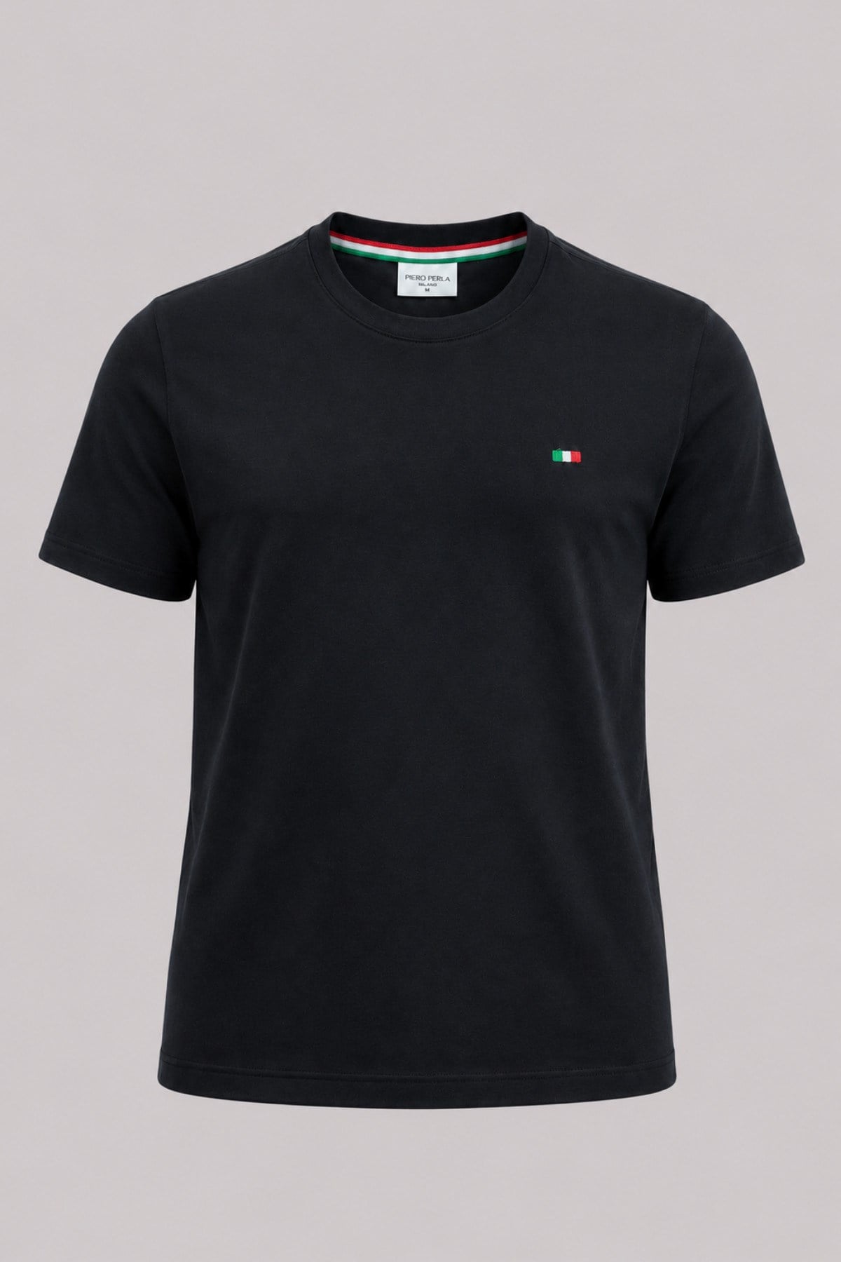 Nakış Detaylı Regular Fit Erkek Bisiklet Yaka T-Shirt