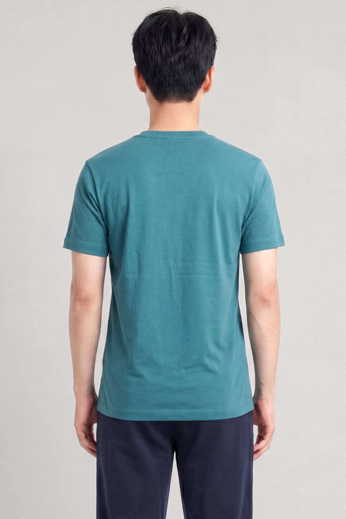 Nakış Detaylı Regular Fit Erkek Bisiklet Yaka T-Shirt