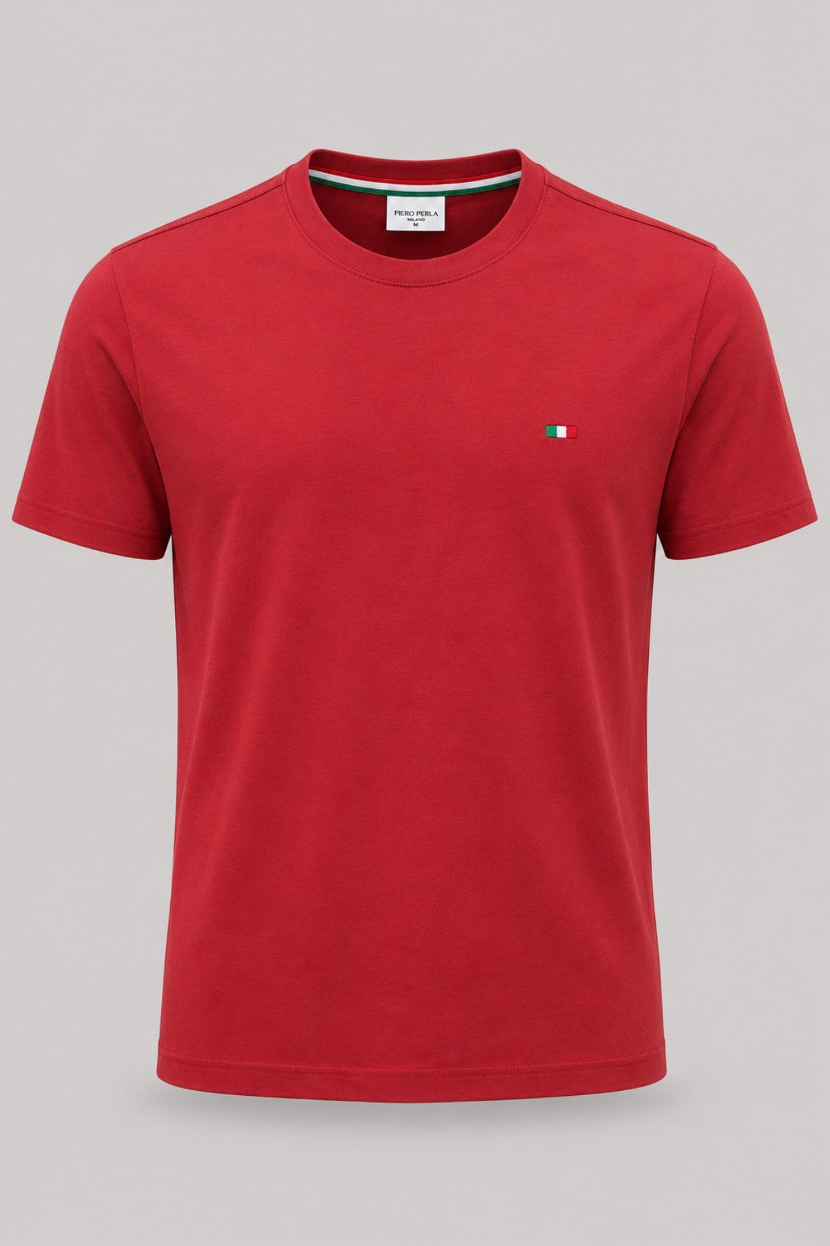 Nakış Detaylı Regular Fit Erkek Bisiklet Yaka T-Shirt