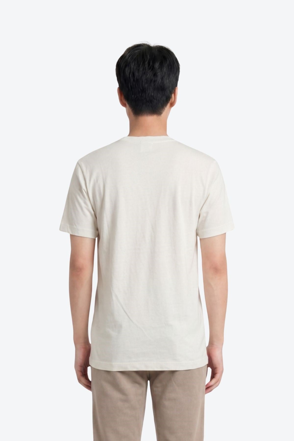 Nakış Detaylı Regular Fit Erkek Bisiklet Yaka T-Shirt