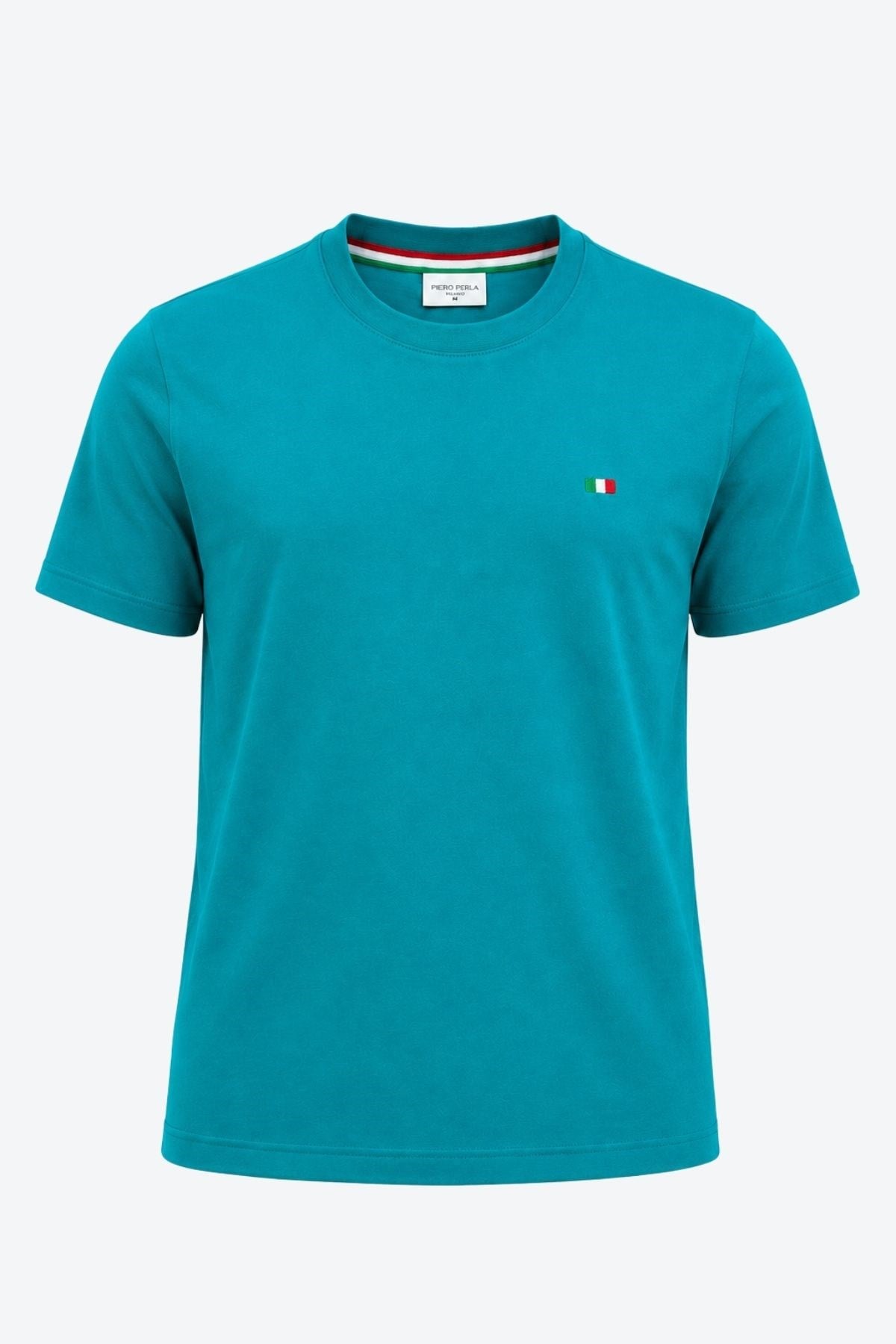 Nakış Detaylı Regular Fit Erkek Bisiklet Yaka T-Shirt
