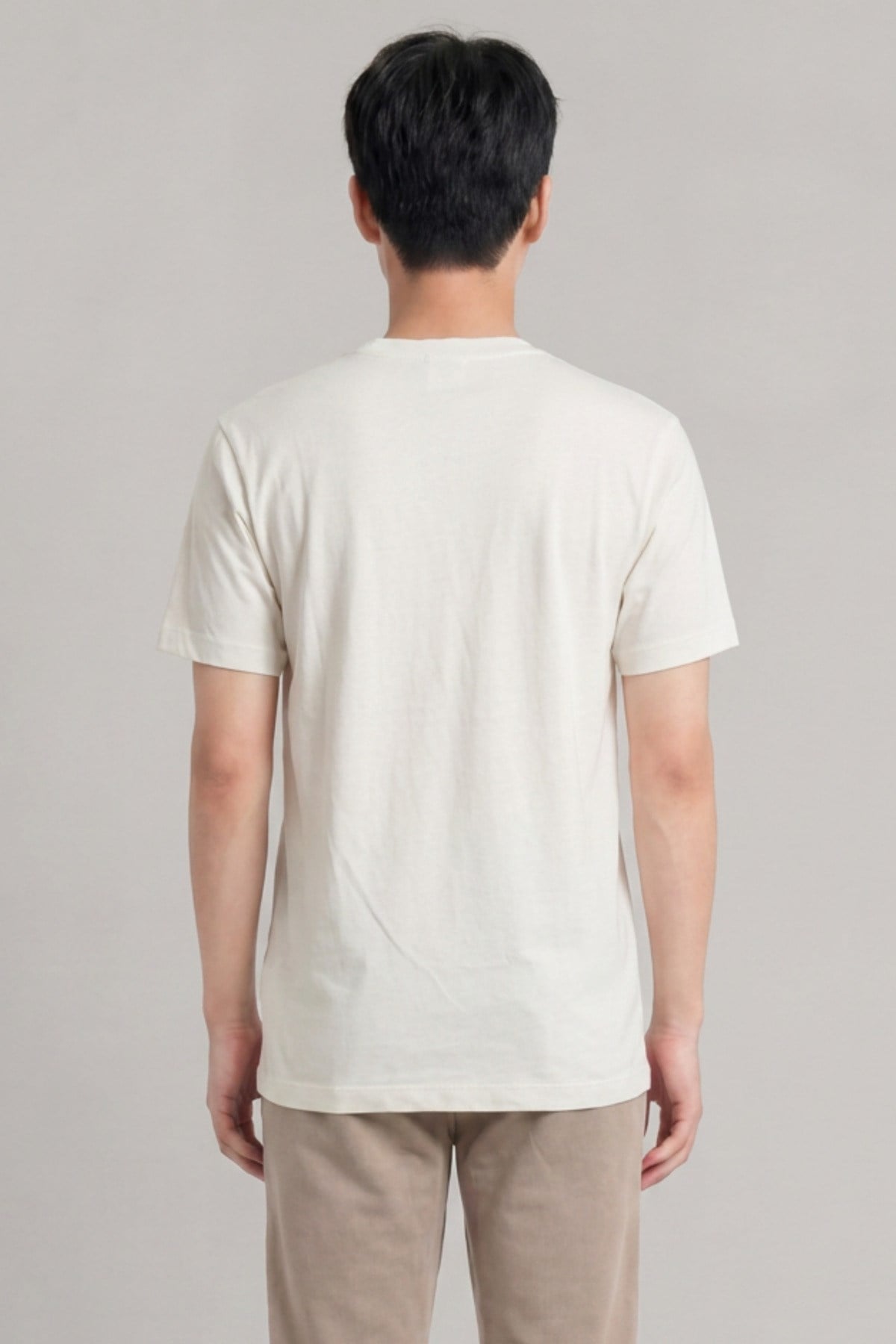 Nakış Detaylı Regular Fit Erkek Bisiklet Yaka T-Shirt