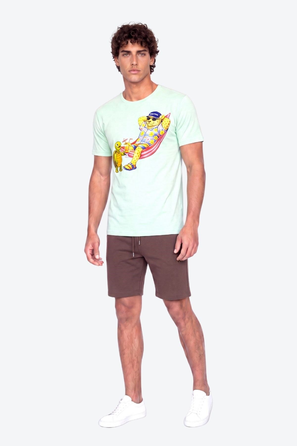 Perla Sport Detaylı Regular Fit Erkek Şort Bermuda