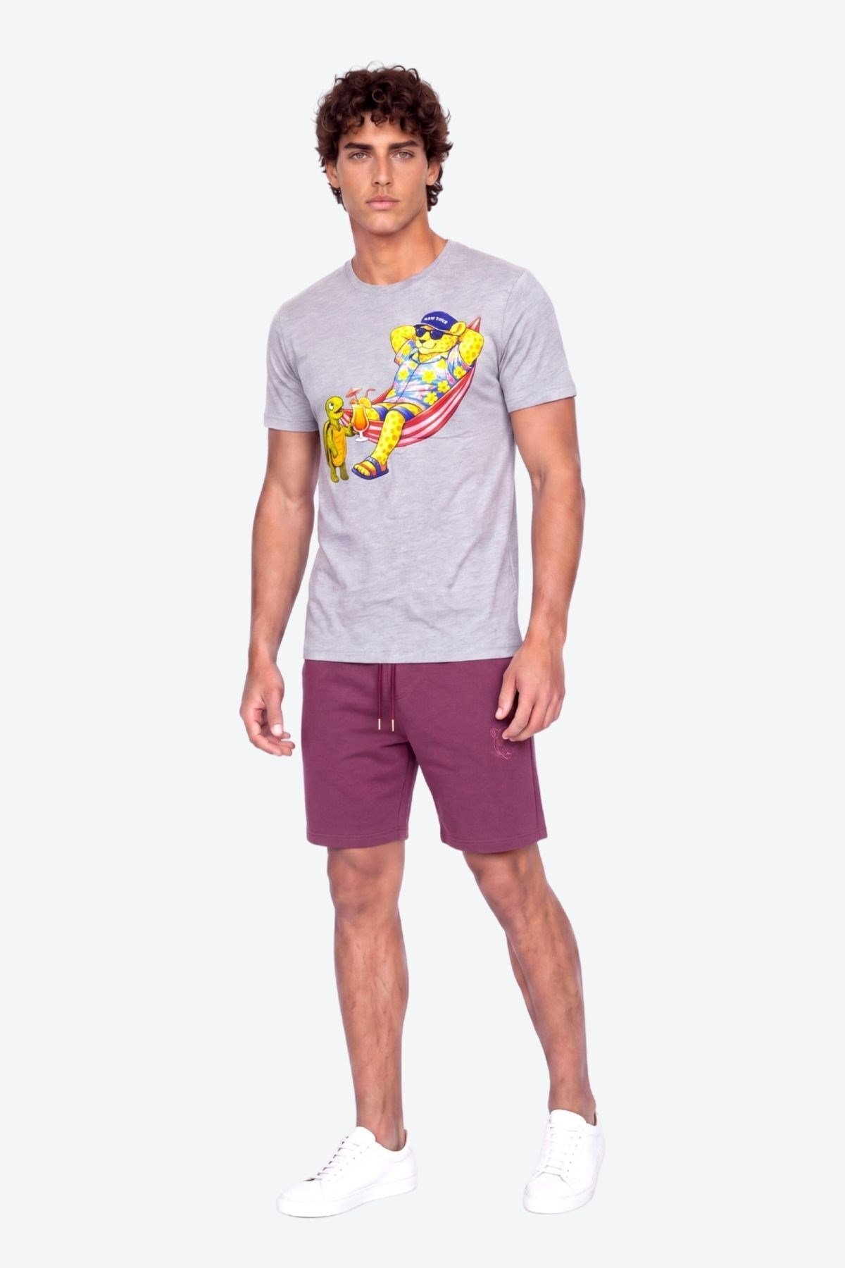 Perla Sport Detaylı Regular Fit Erkek Şort Bermuda