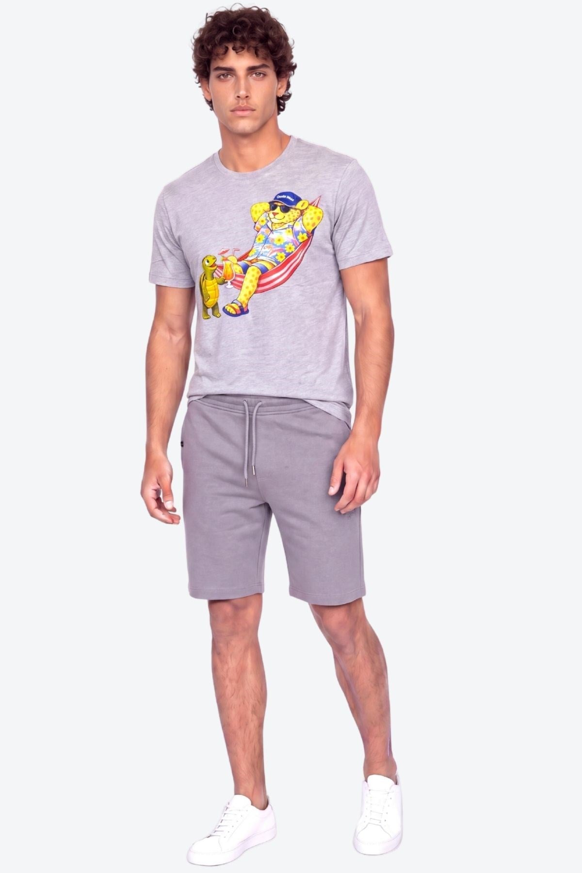 Perla Sport Detaylı Regular Fit Erkek Şort Bermuda