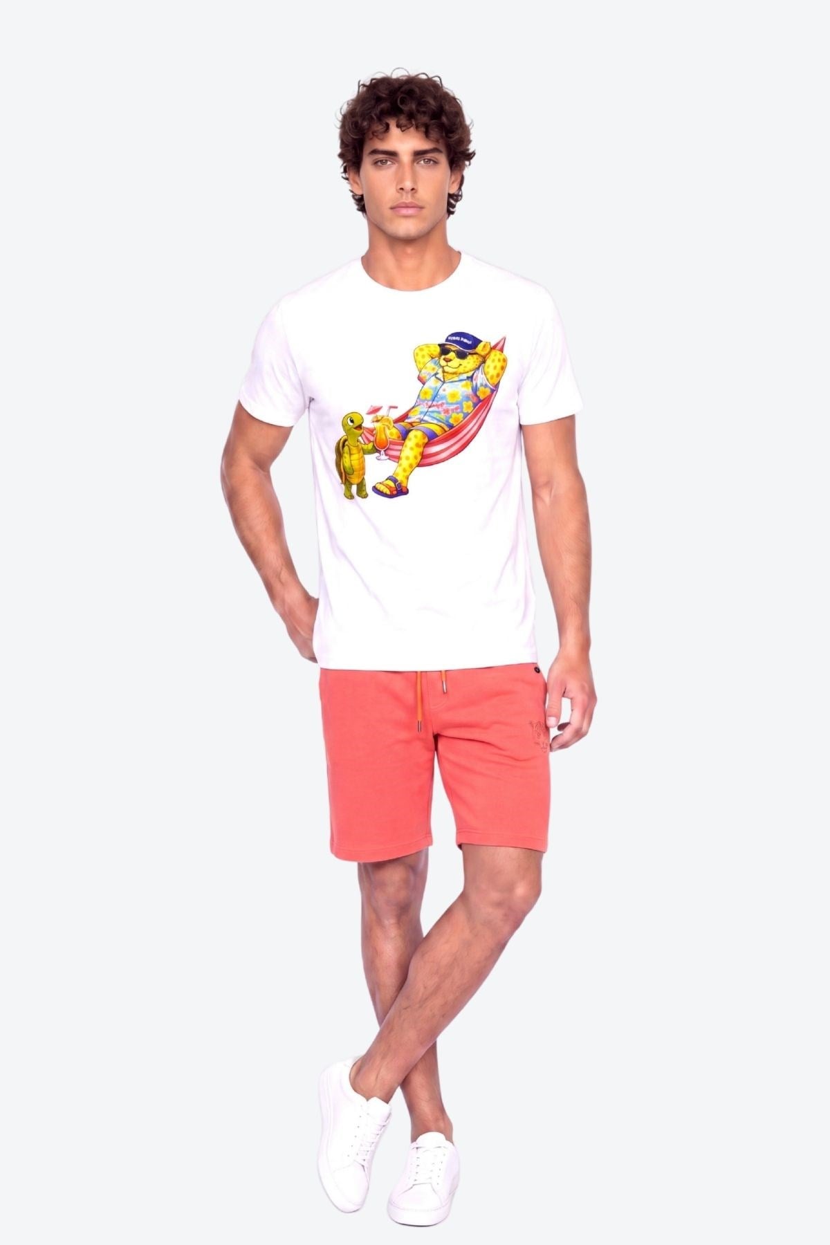 Perla Sport Detaylı Regular Fit Erkek Şort Bermuda