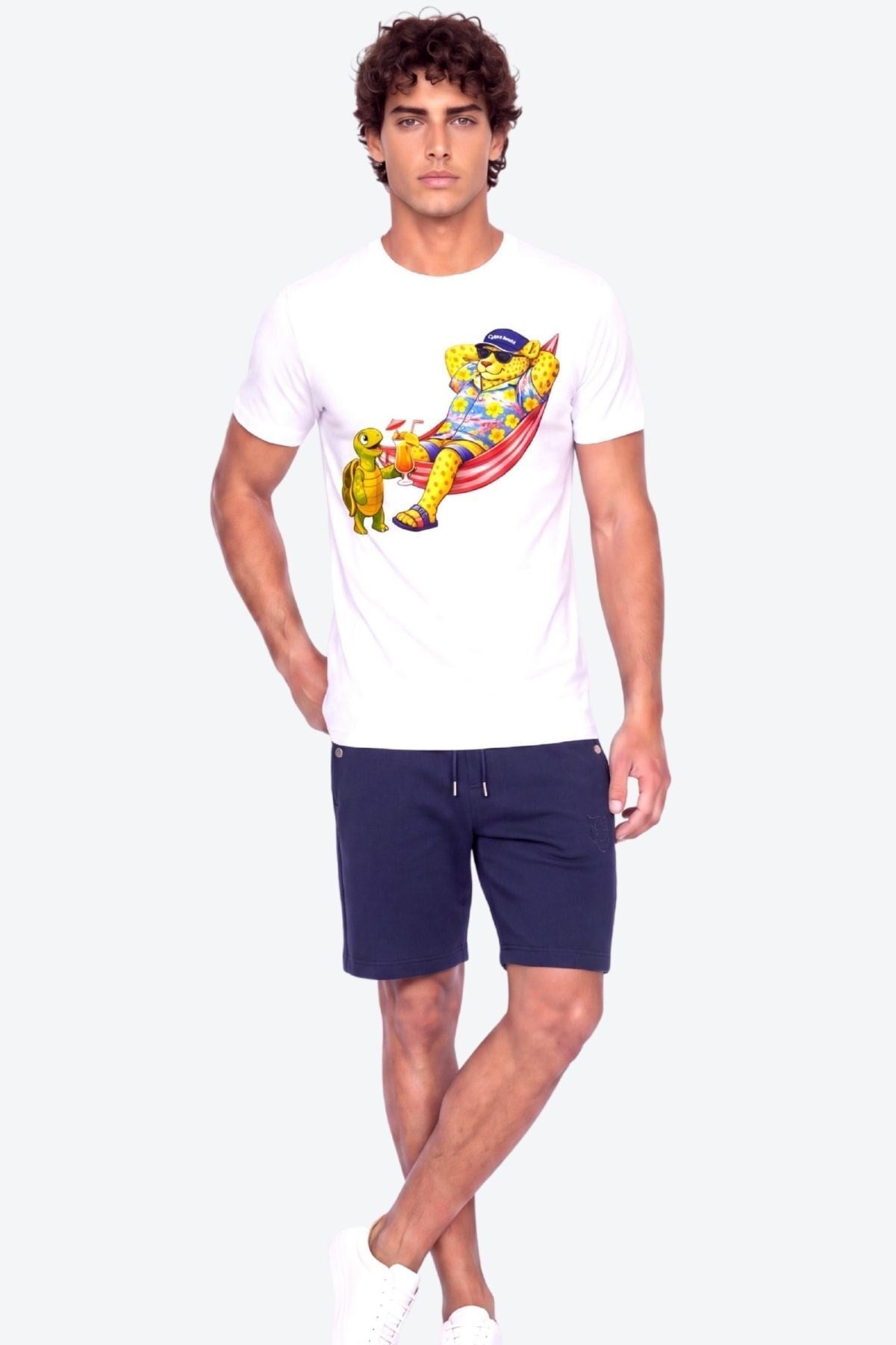 Perla Sport Detaylı Regular Fit Erkek Şort Bermuda