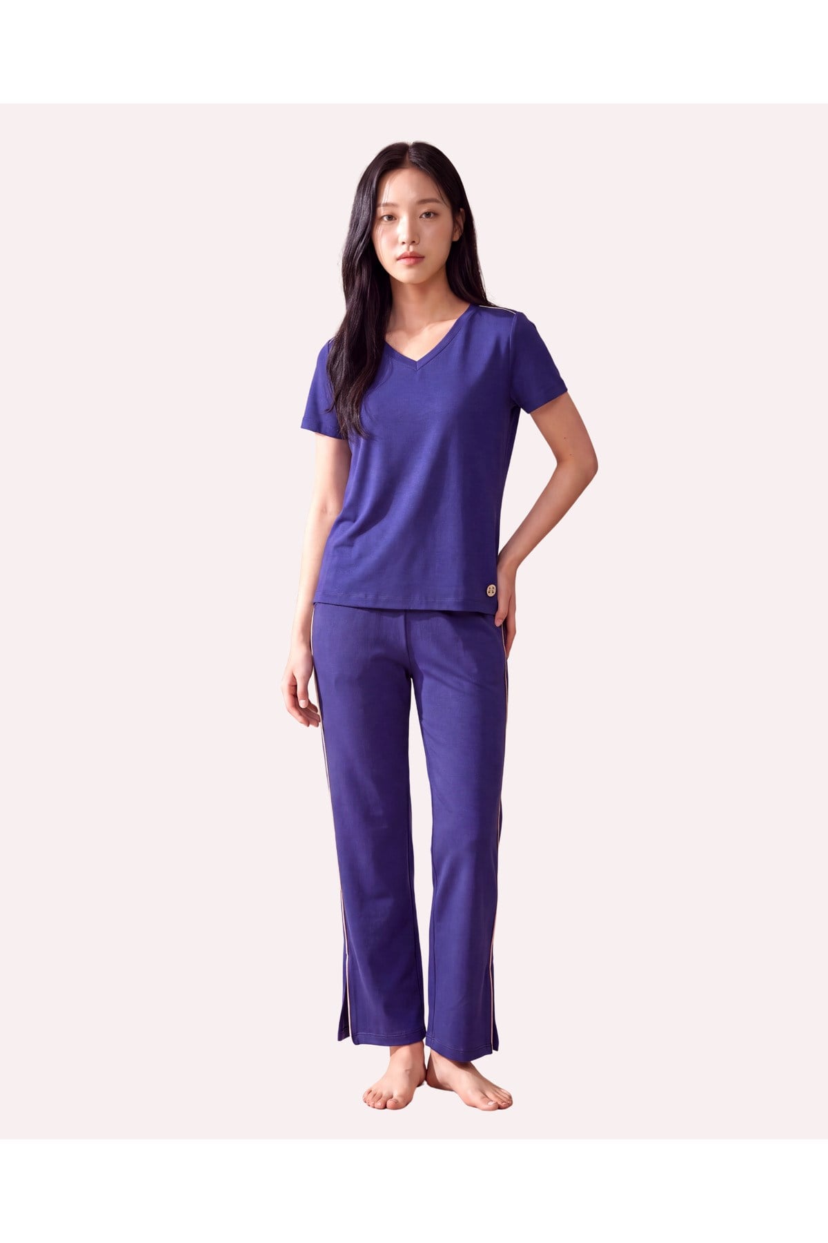 Zincir Şerit Detaylı Loose Fit Kadın Eşofman Altı