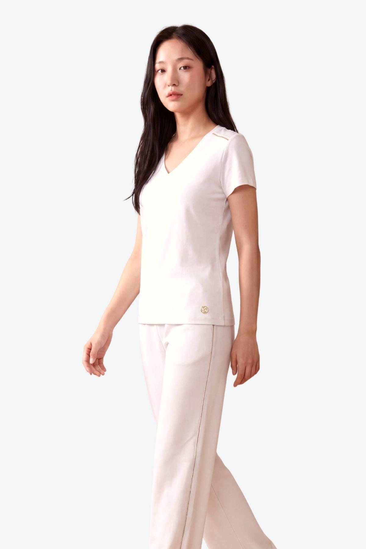 Zincir Şerit Detaylı Loose Fit Kadın Eşofman Altı