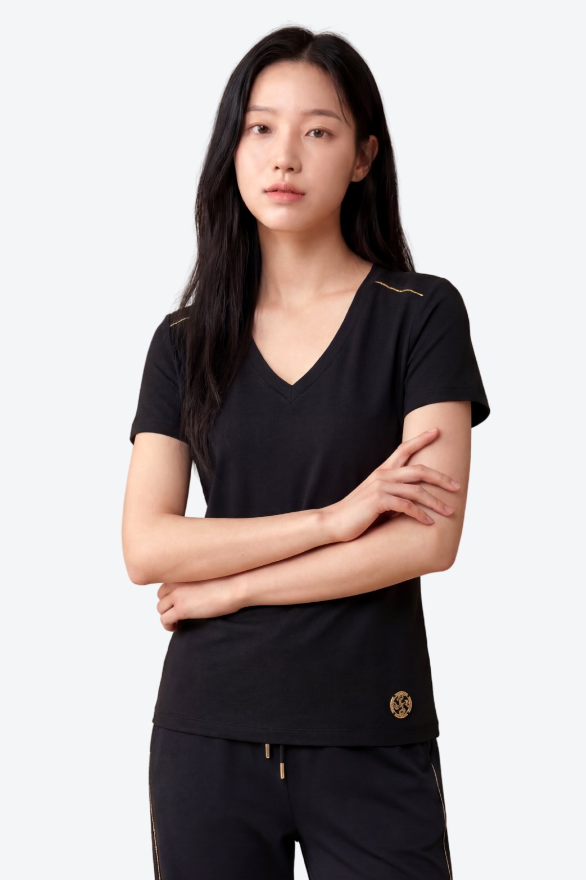Zincir Şerit Detaylı Loose Fit Kadın Eşofman Altı