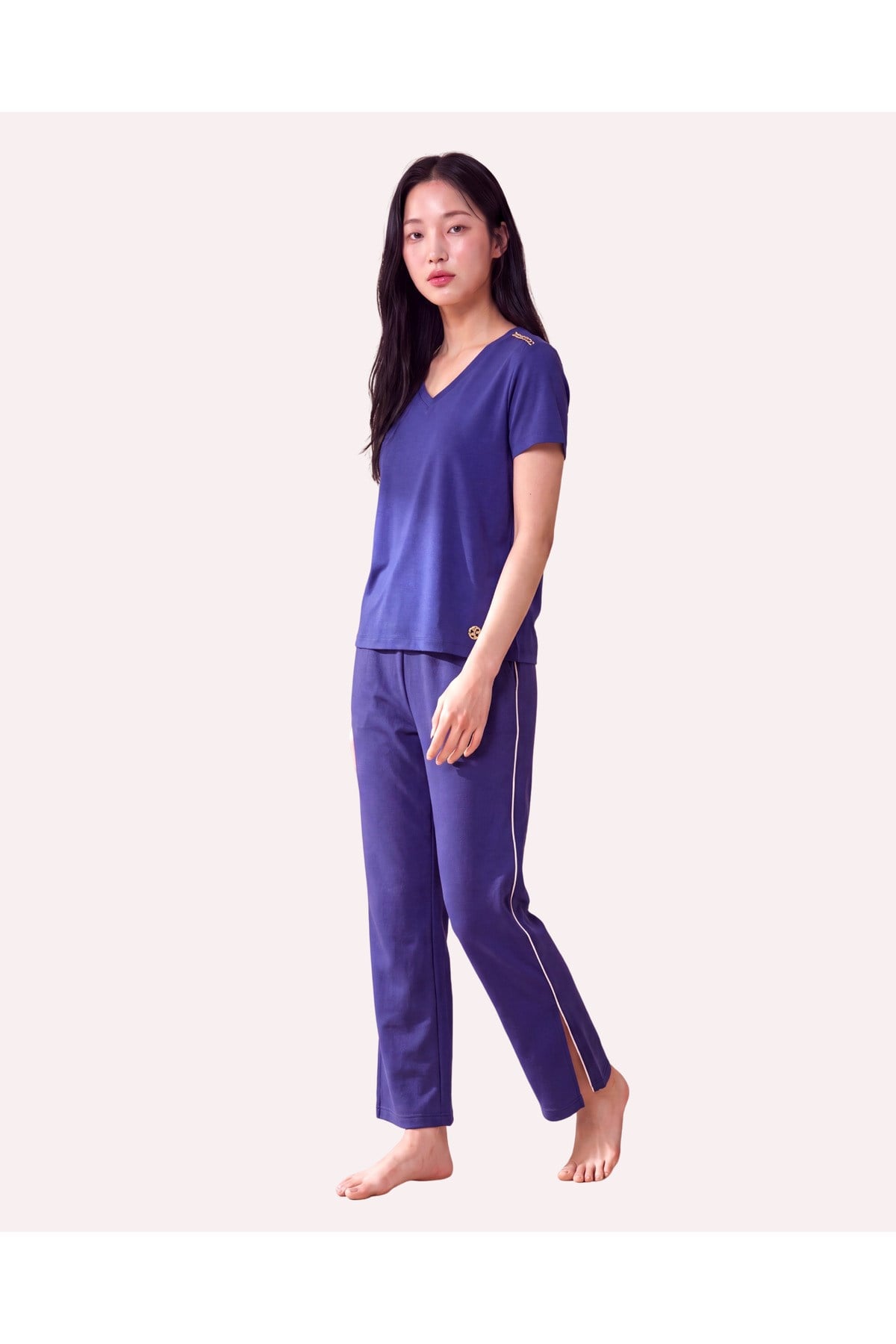 Zincir Şerit Detaylı Loose Fit Kadın Eşofman Altı