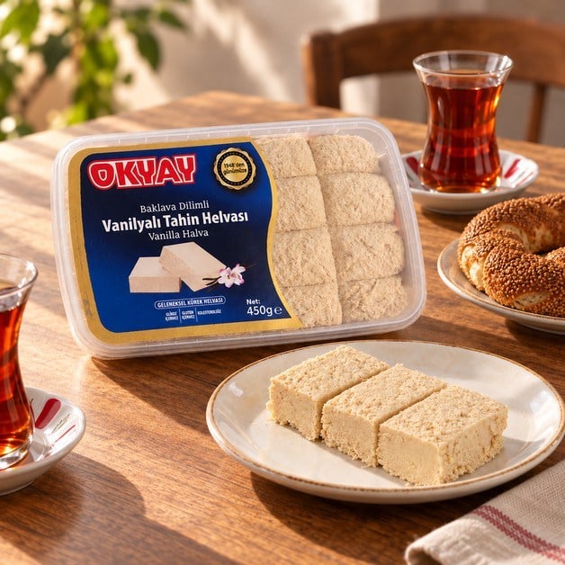 Baklava Dilimli Vanilyalı Helva 450 g