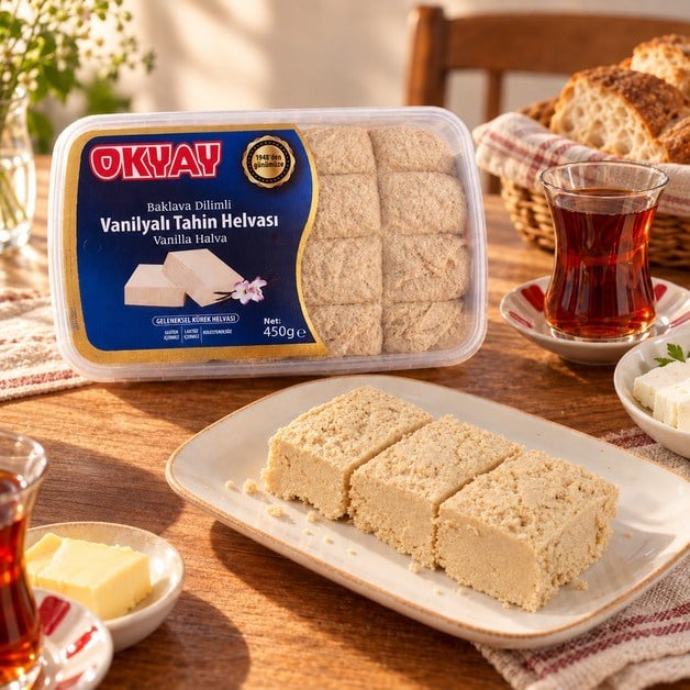 Baklava Dilimli Vanilyalı Helva 450 g