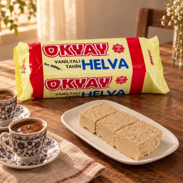 Blok Vanilyalı Helva 3000 g