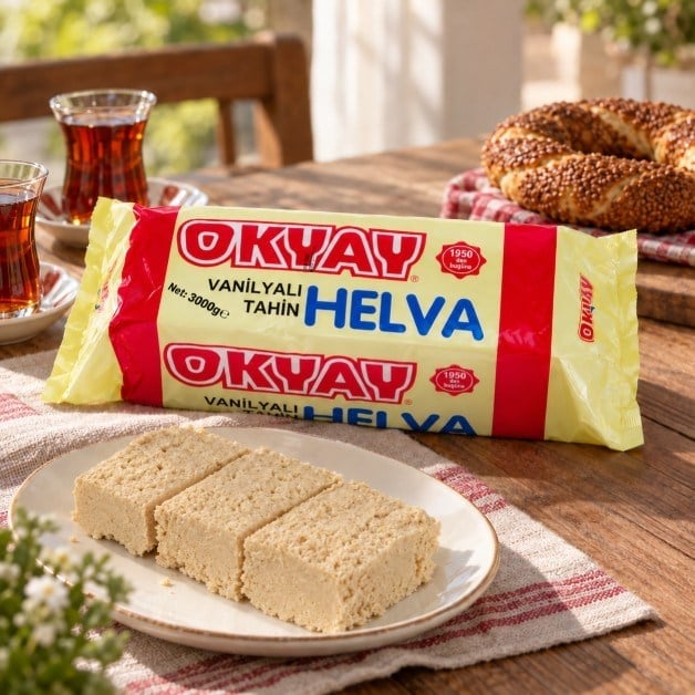 Blok Vanilyalı Helva 3000 g