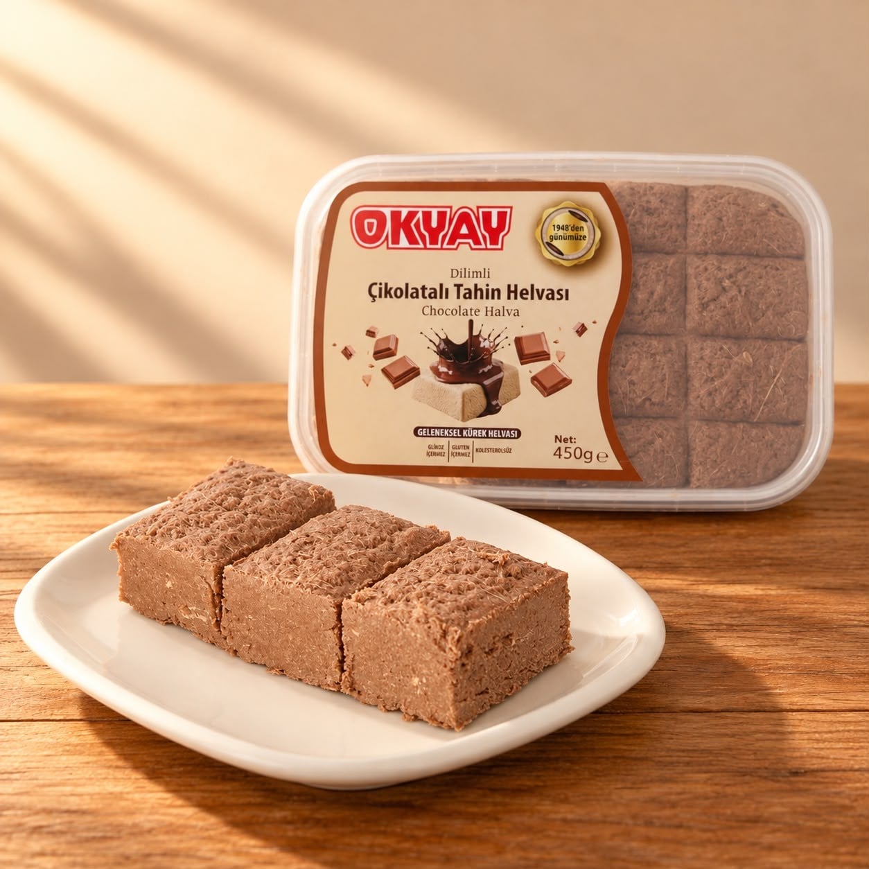 Dilimli Çikolatalı Tahin Helvası