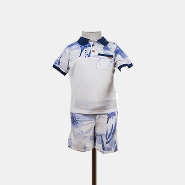 Erkek Çocuk Polo Yaka Tişört Şort 2li Takım 2-5 Yaş