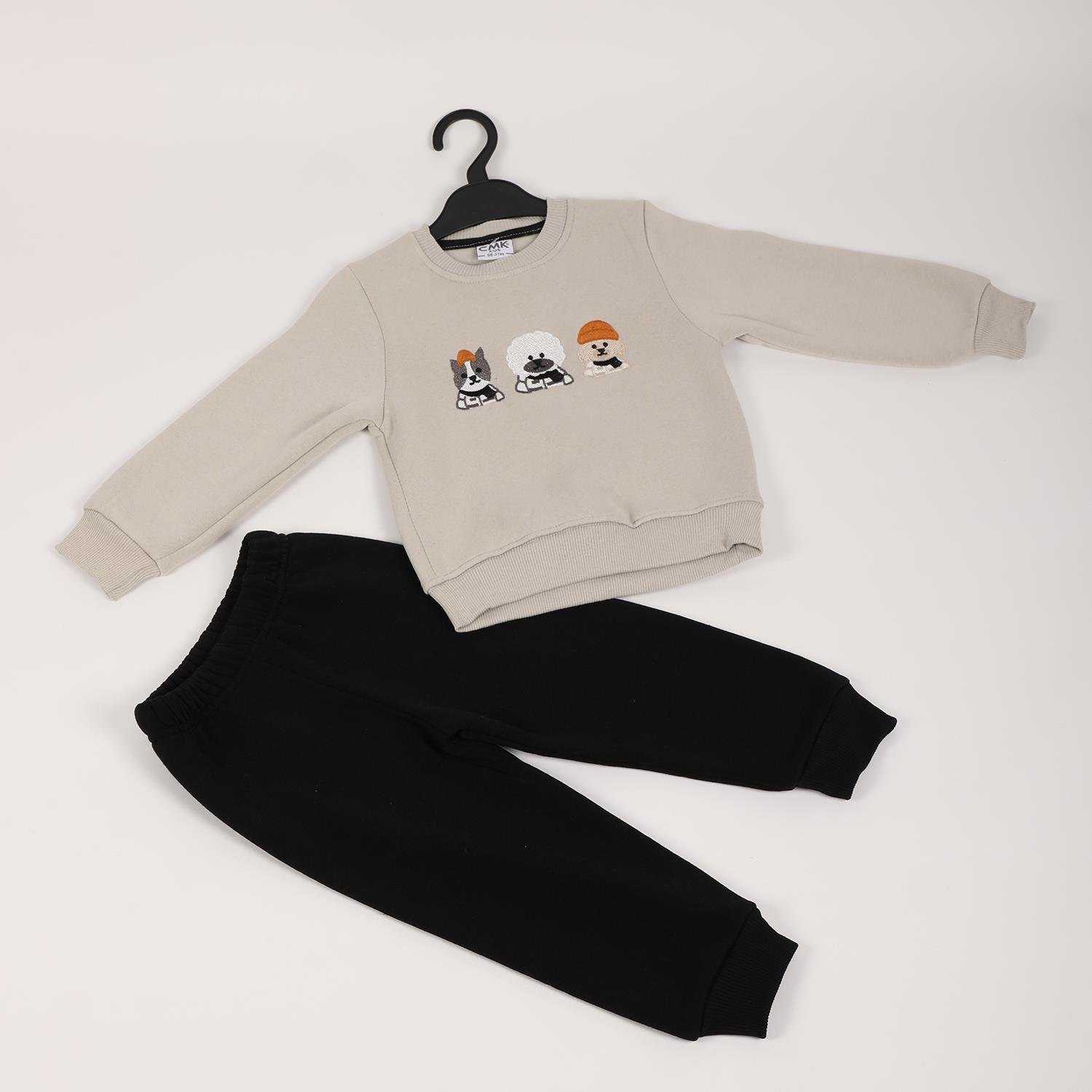 Mimbo Kids Erkek Çocuk 3 İp Penye Şardonlu Eşofman Takımı