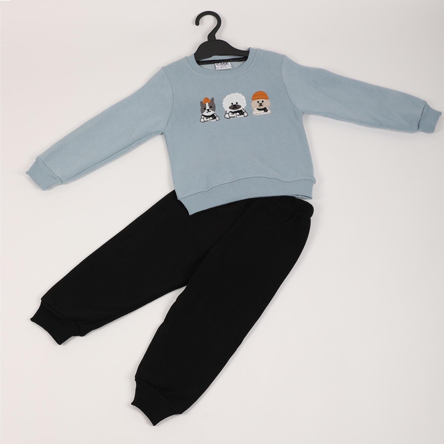 Mimbo Kids Erkek Çocuk 3 İp Penye Şardonlu Eşofman Takımı