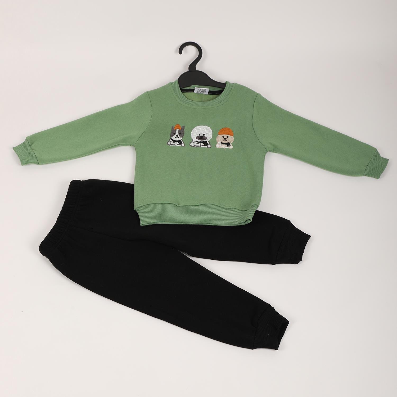 Mimbo Kids Erkek Çocuk 3 İp Penye Şardonlu Eşofman Takımı