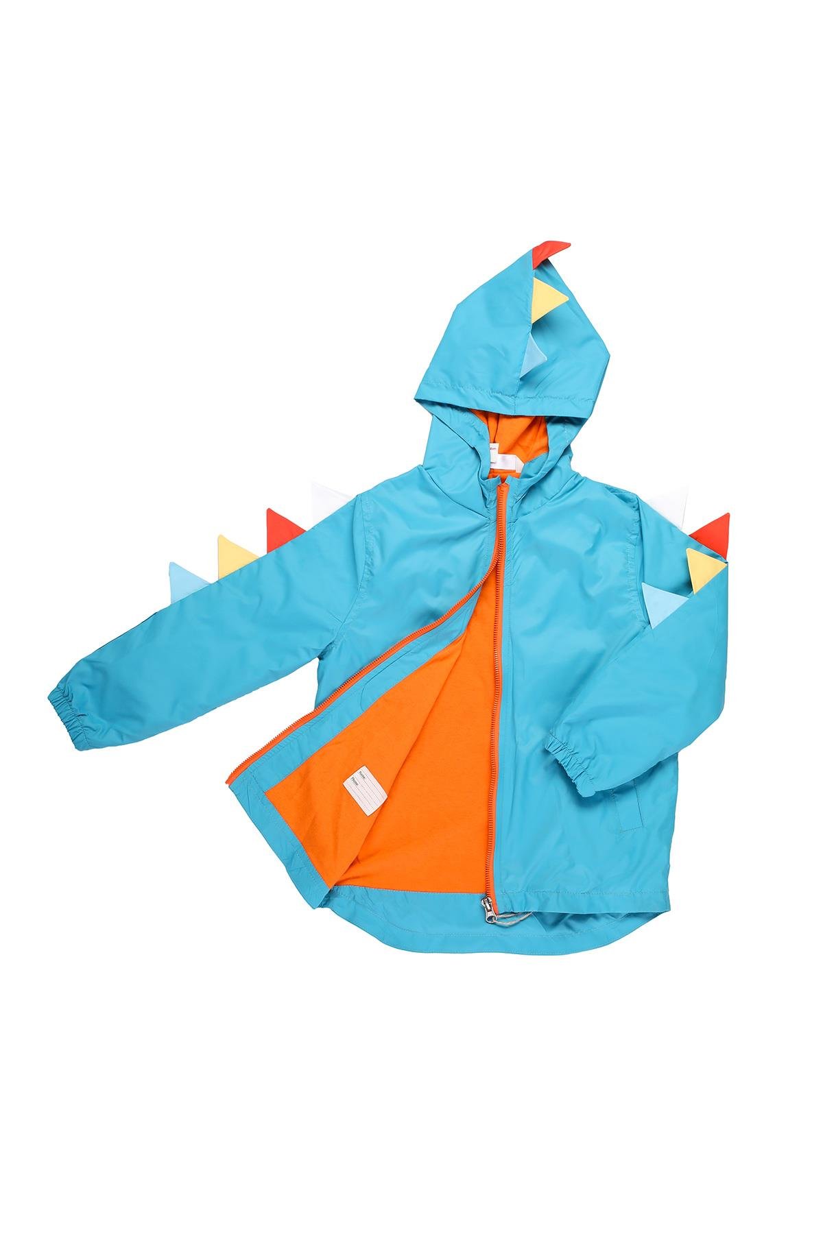Mimbo Kids Erkek Çocuk Dinozor Figürlü Yağmurluk