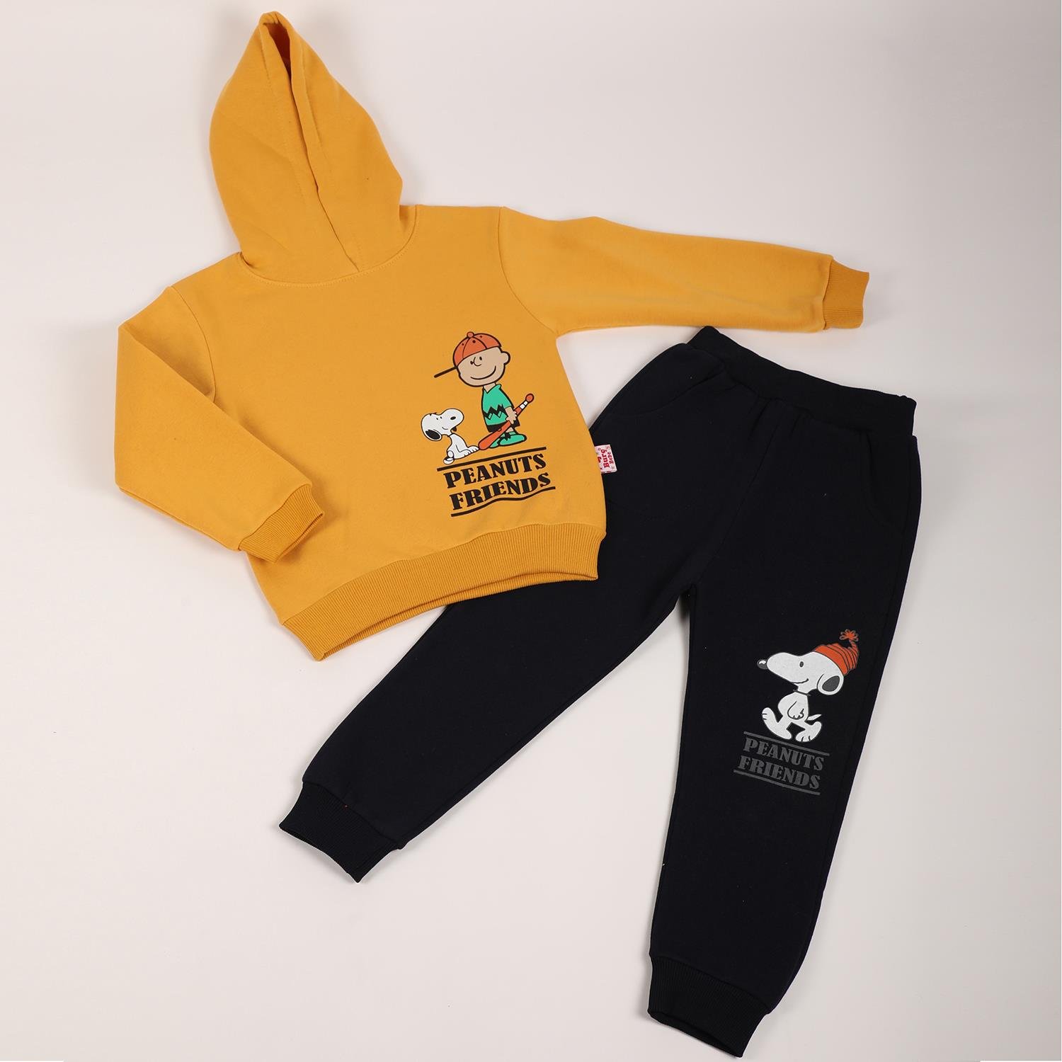 Mimbo Kids Erkek Çocuk Peanuts Friends Şapkalı Eşofman Takımı