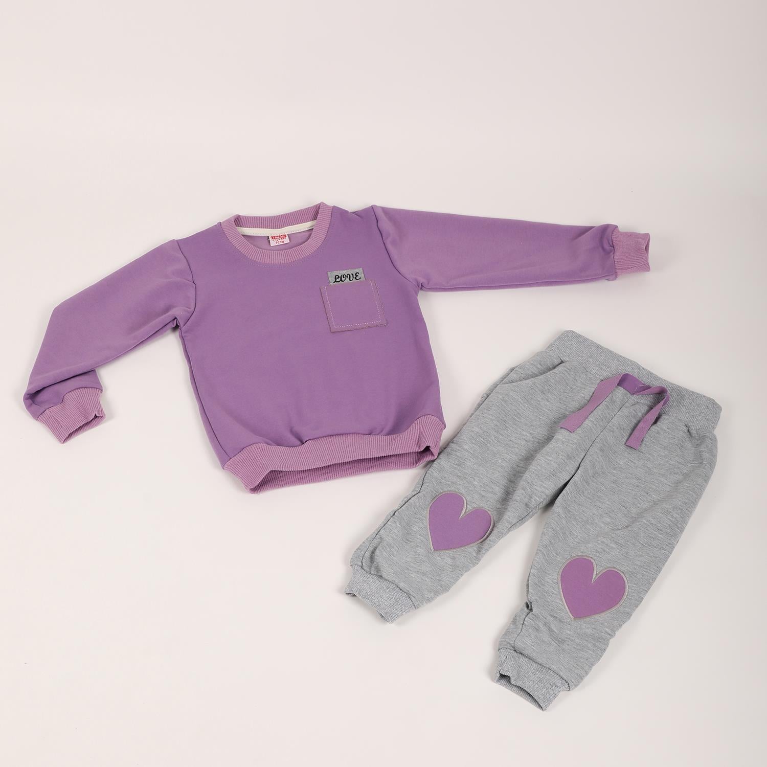 Mimbo Kids Kız Çocuk 2 İplik Pamuklu Eşofman Takımı