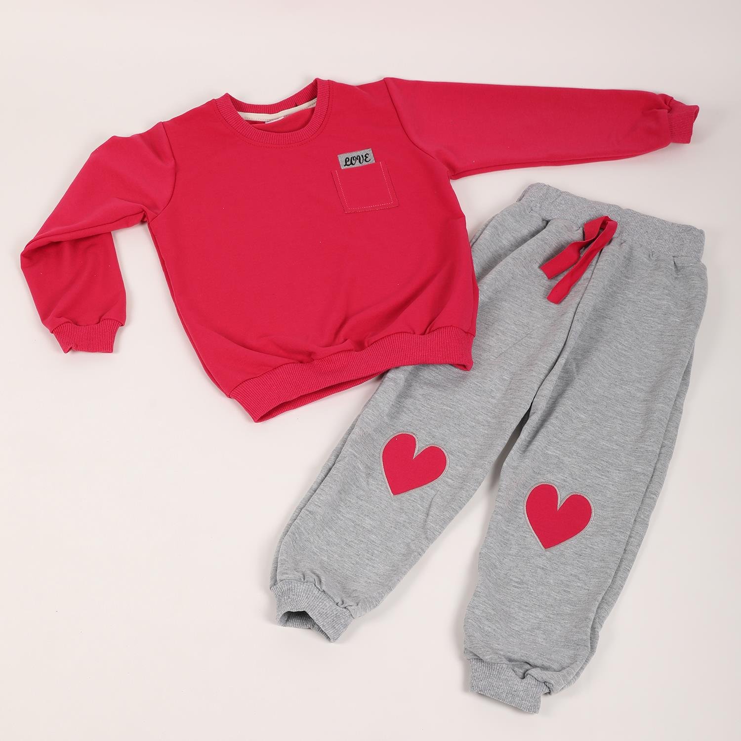 Mimbo Kids Kız Çocuk 2 İplik Pamuklu Eşofman Takımı
