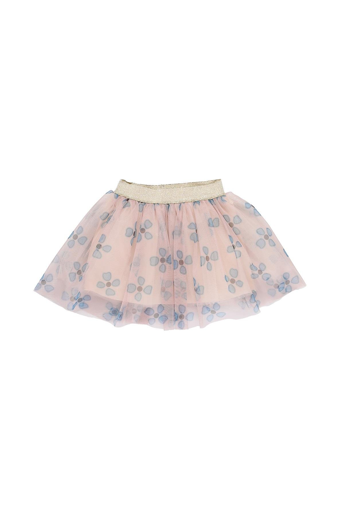 Mimbo Kids Kız Çocuk Baby Rose Baskılı Tütü Etek ve Hırka 3'lü Takım