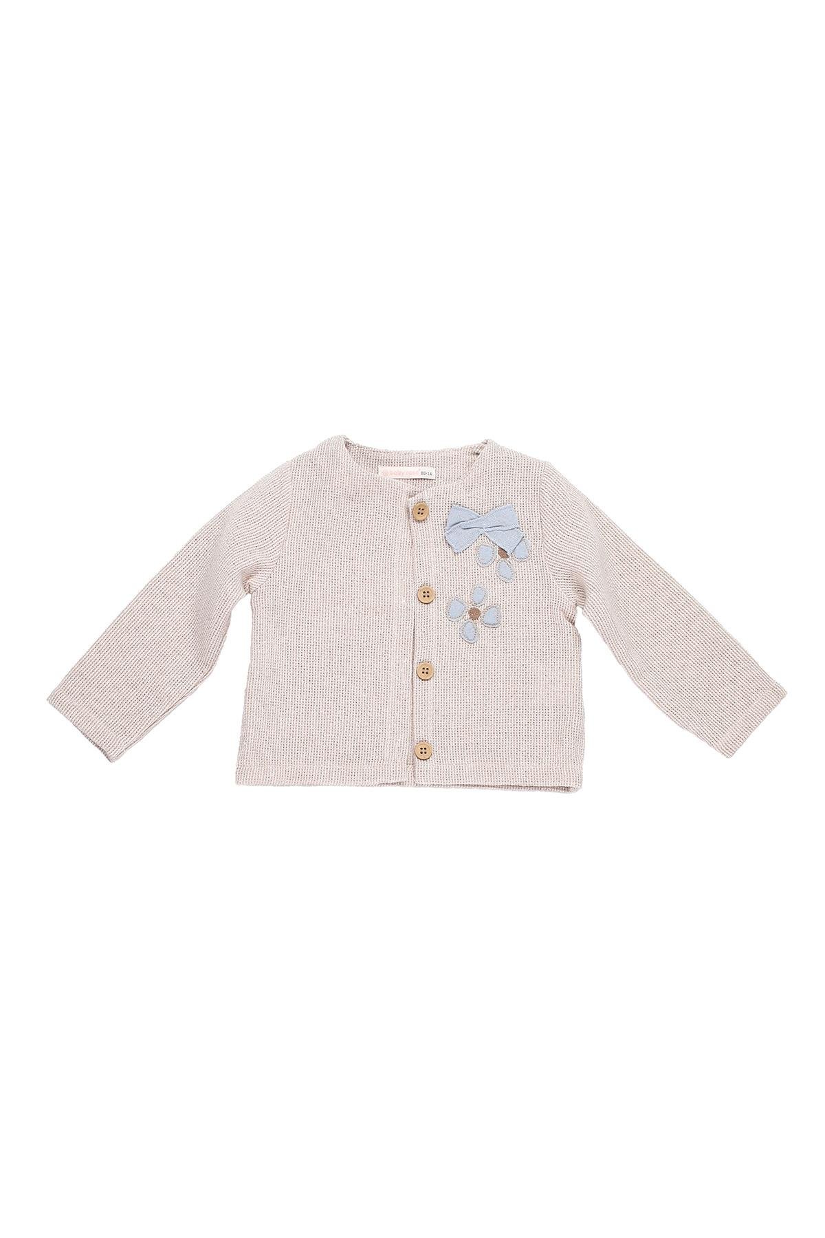 Mimbo Kids Kız Çocuk Baby Rose Baskılı Tütü Etek ve Hırka 3'lü Takım