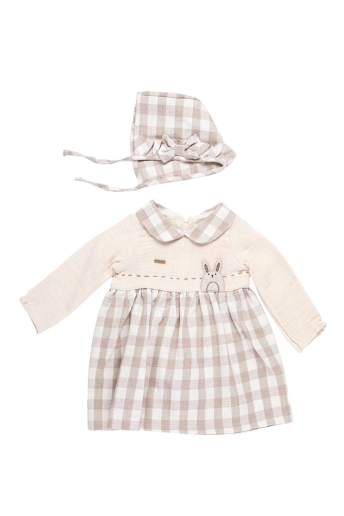 Mimbo Kids Kız Çocuk Ekose Yakalı Elbise