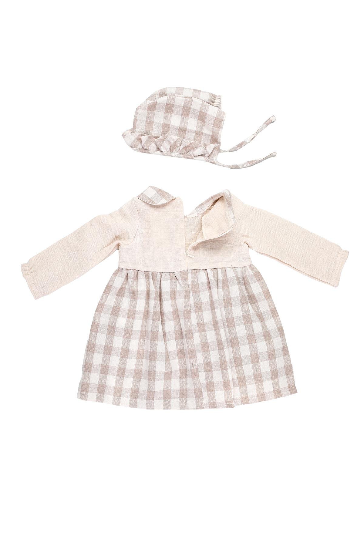 Mimbo Kids Kız Çocuk Ekose Yakalı Elbise