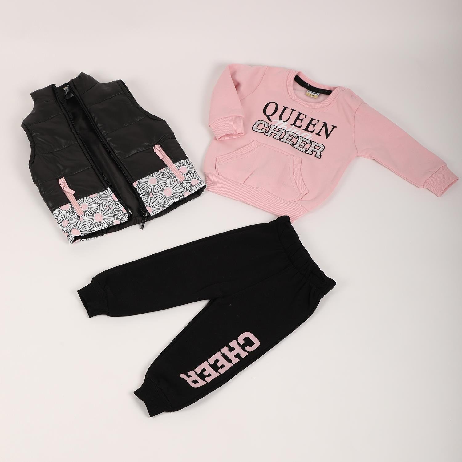 Mimbo Kids Kız Çocuk Yelekli Eşofman Takımı