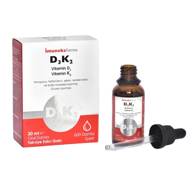 IMUNEKS D3 K2 TAKVİYE EDİCİ GIDA DAMLA 30ML