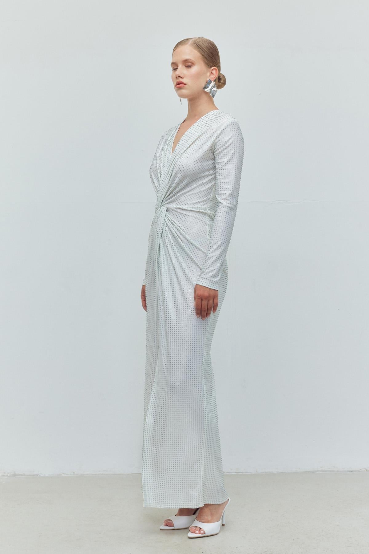 Diamond Drape Dress